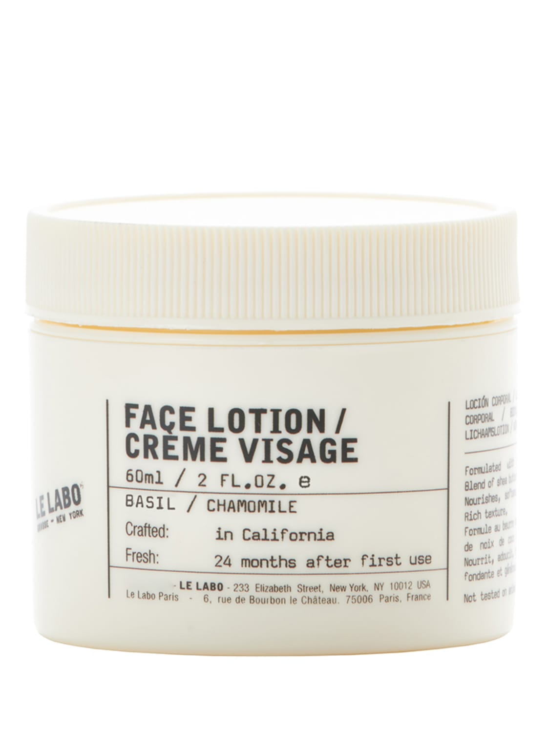 Le Labo Basil / Chamolile Face Lotion 60 ml Le Labo Basil / Chamolile Face Lotion 60 ml von LE LABO