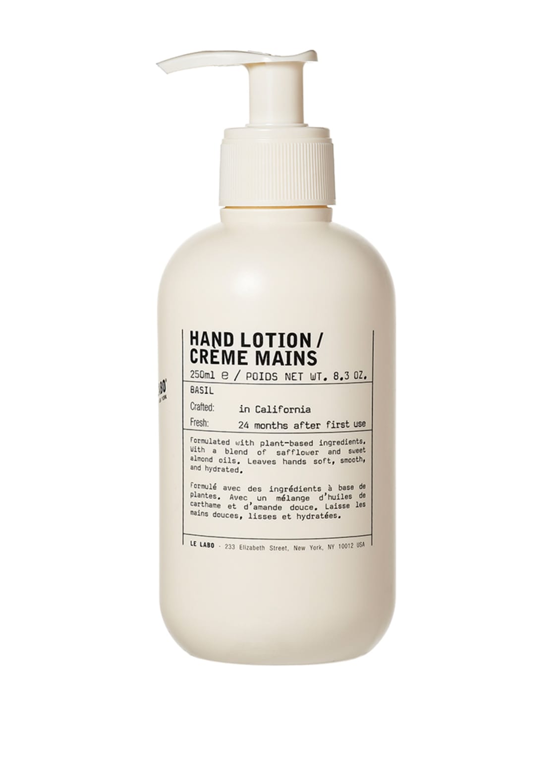 Le Labo Basil / Sweet Almond Hand Lotion 250 ml Le Labo Basil / Sweet Almond Hand Lotion 250 ml von LE LABO