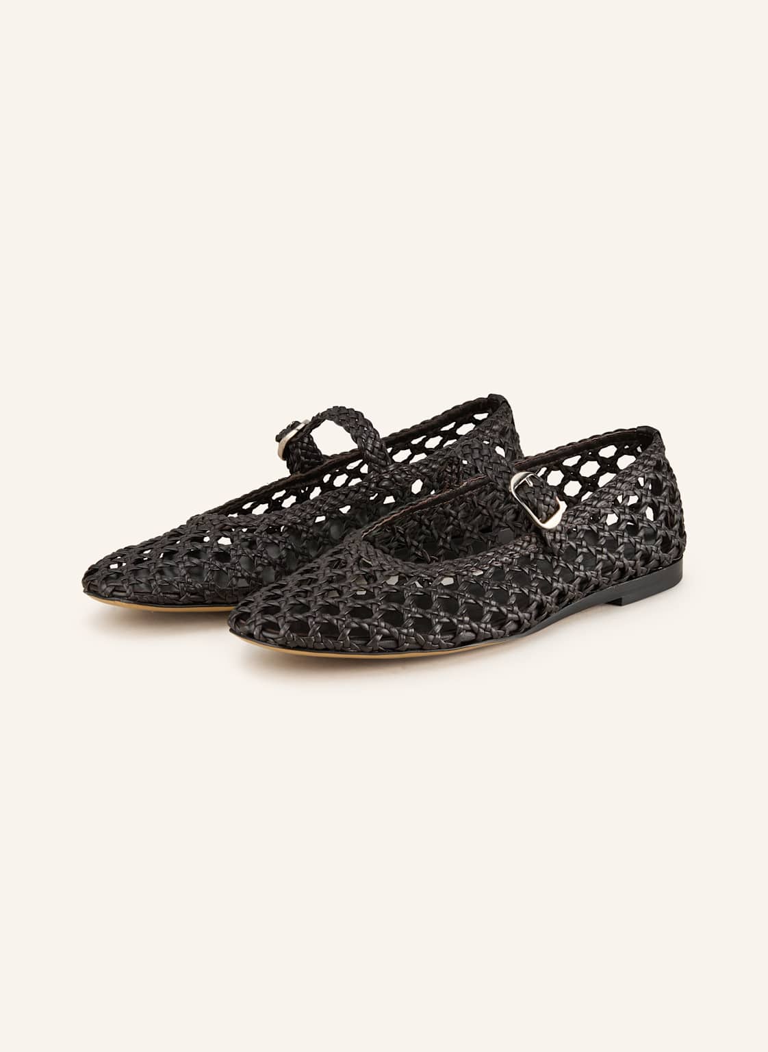 Le Monde Béryl Mary-Jane-Ballerinas schwarz von LE MONDE BÉRYL