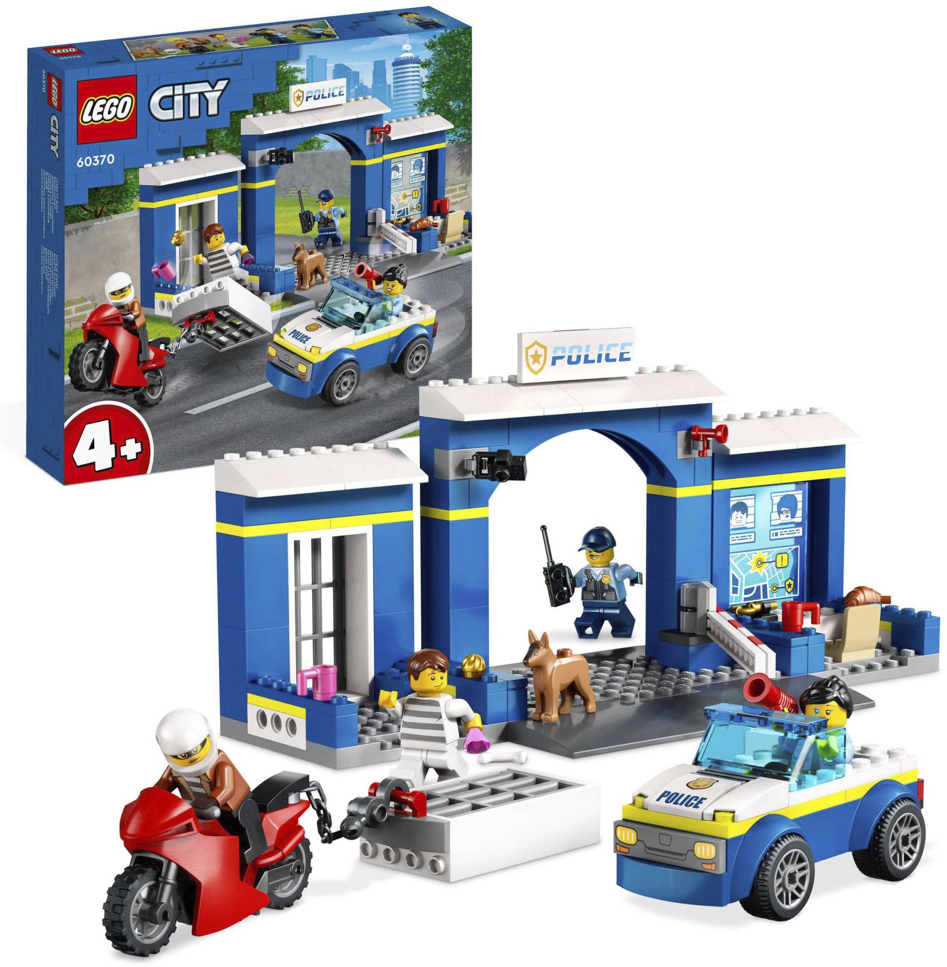 LEGO® Konstruktionsspielsteine »Ausbruch aus der Polizeistation (60370), LEGO® City«, (172 St.) von lego®