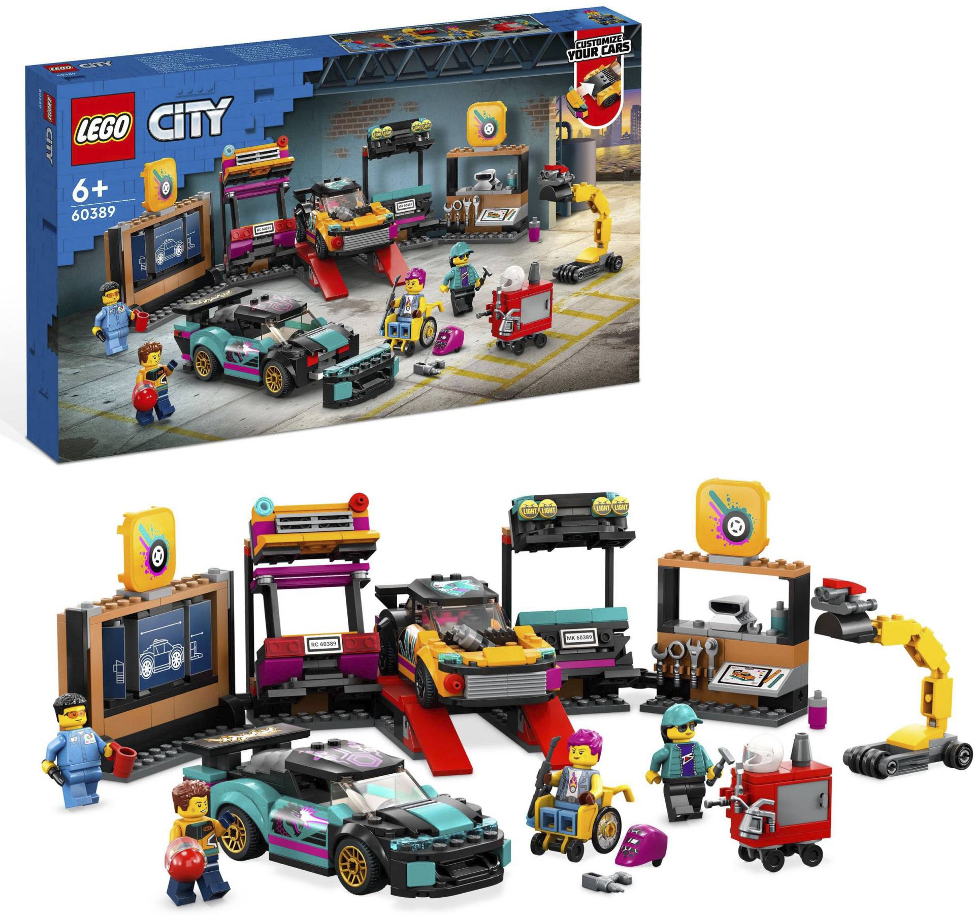 LEGO® Konstruktionsspielsteine »Autowerkstatt (60389), LEGO® City«, (507 St.) von lego®