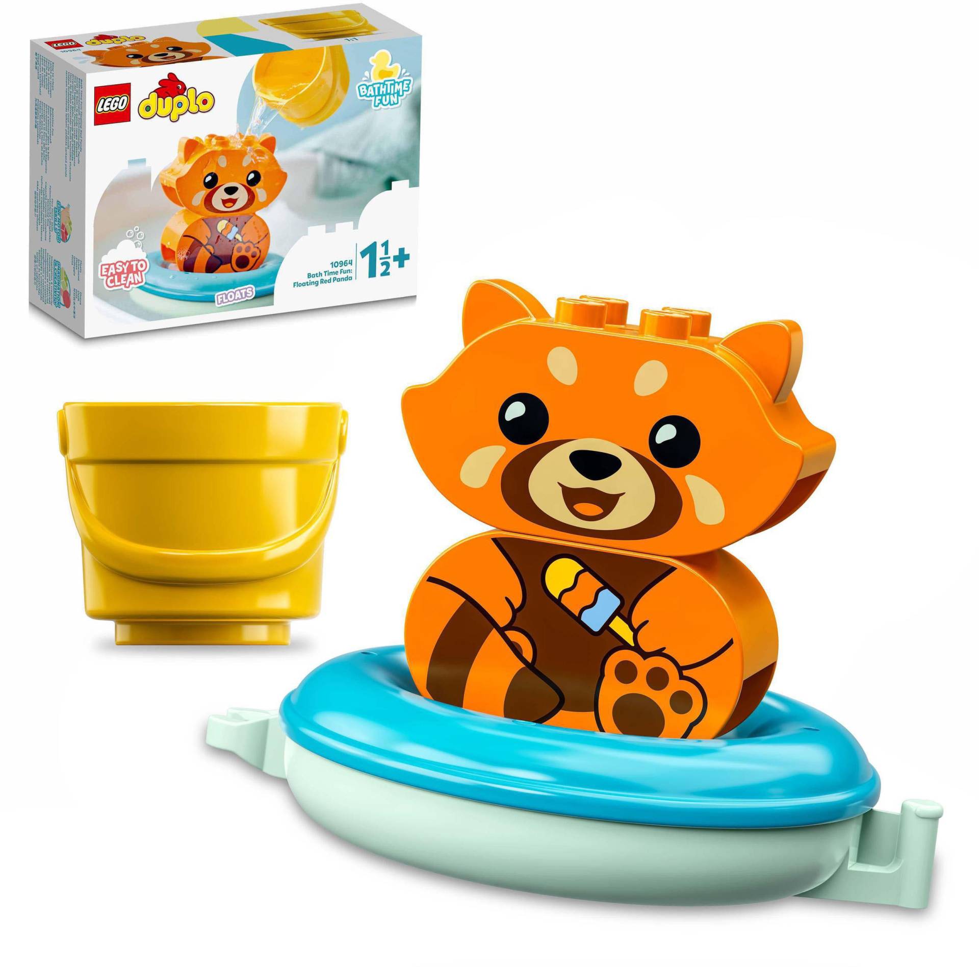 LEGO® Konstruktionsspielsteine »Badewannenspass: Schwimmender Panda (10964), LEGO® DUPLO«, (5 St.) von lego®