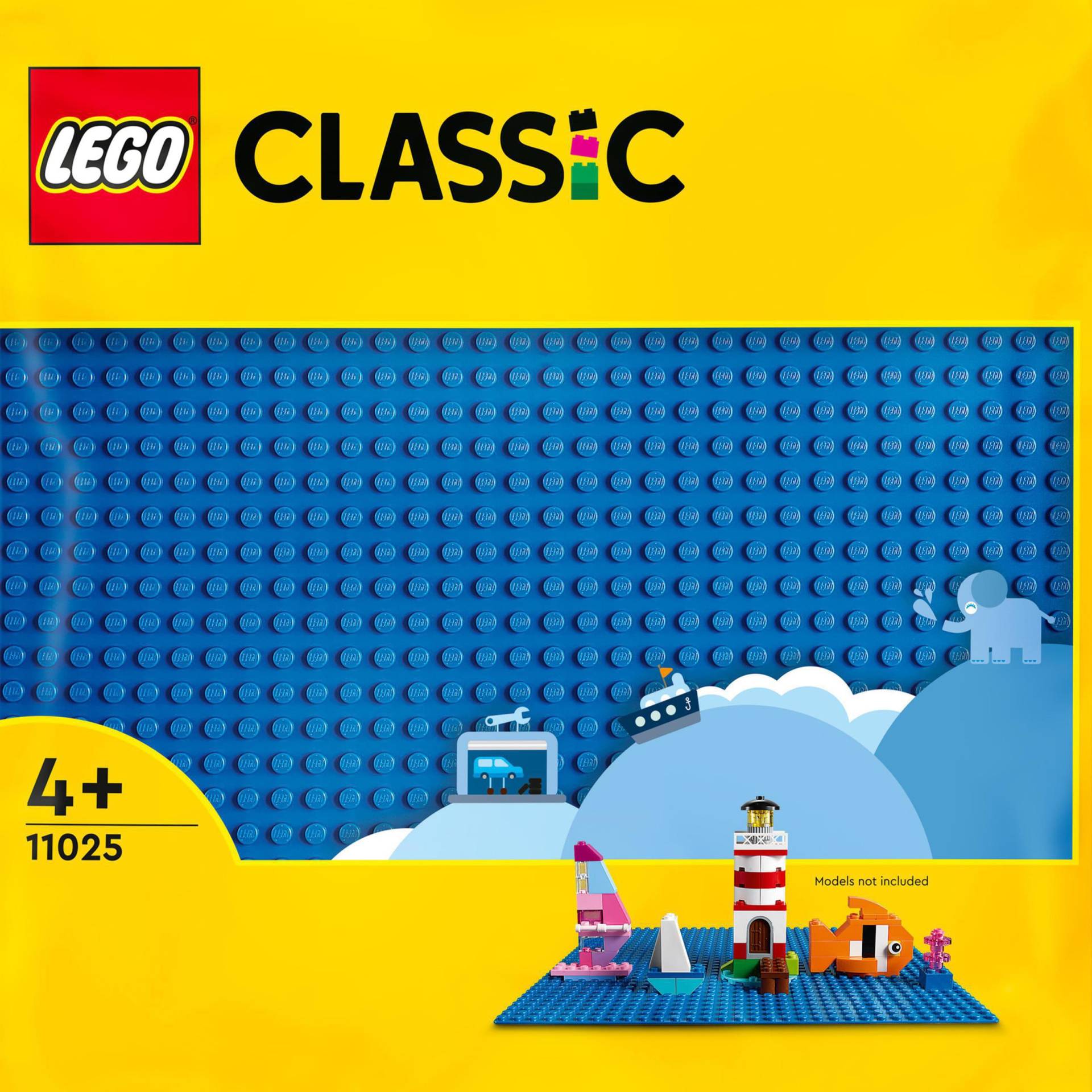 LEGO® Konstruktionsspielsteine »Blaue Bauplatte (11025), LEGO® Classic«, (1 St.) von lego®