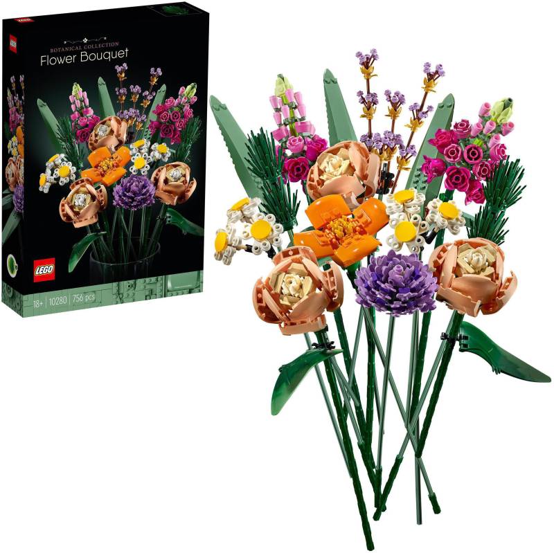 LEGO® Konstruktionsspielsteine »Blumenstrauss (10280), Lego Botanicals«, (756 St.), Made in Europe von lego®