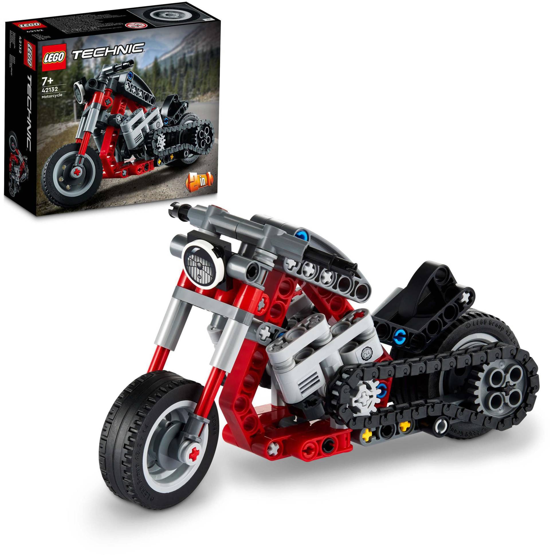 LEGO® Konstruktionsspielsteine »Chopper (42132), LEGO® Technic 2in1«, (163 St.) von lego®
