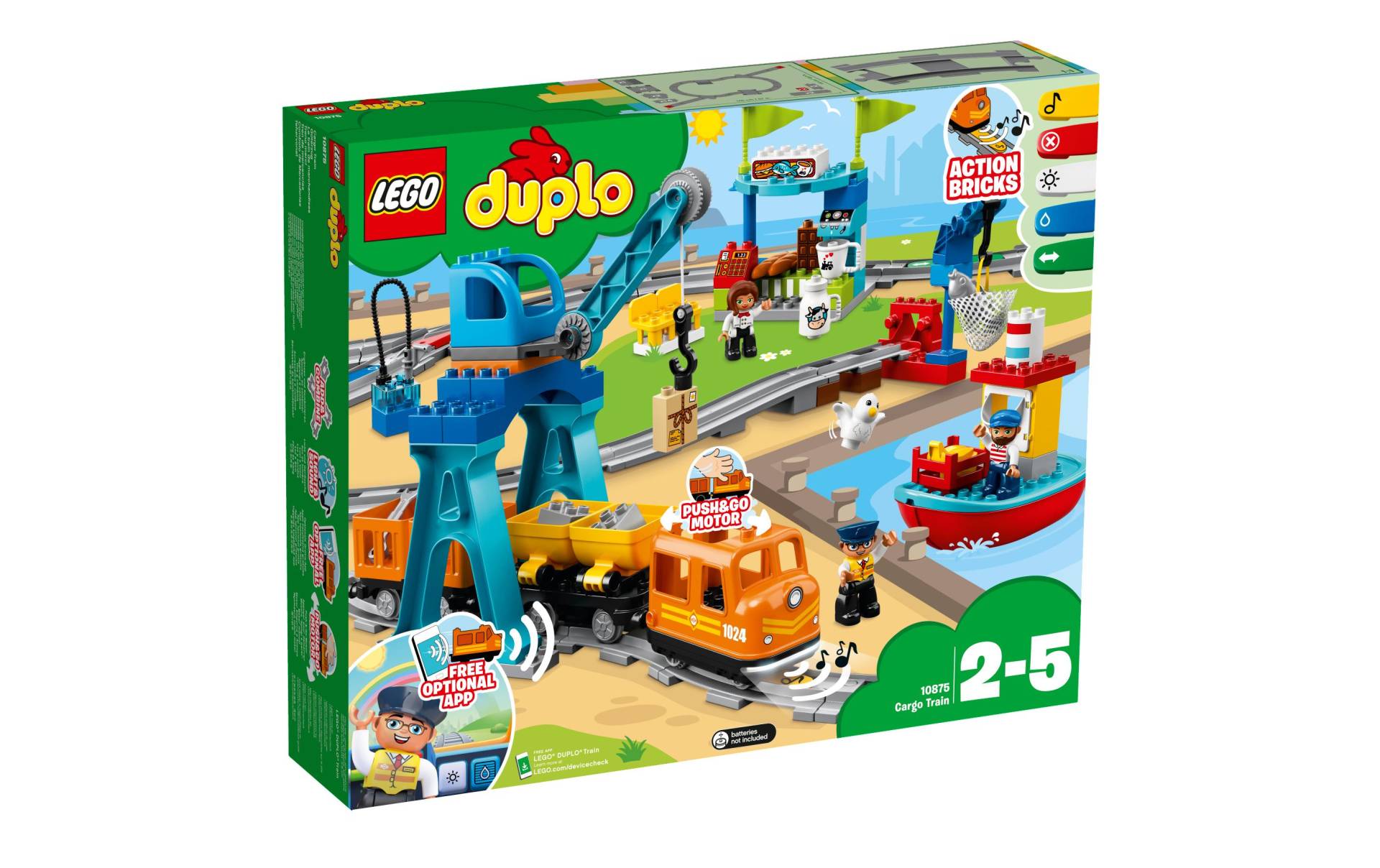 LEGO® Konstruktionsspielsteine »DUPLO Güterzug 10875« von lego®