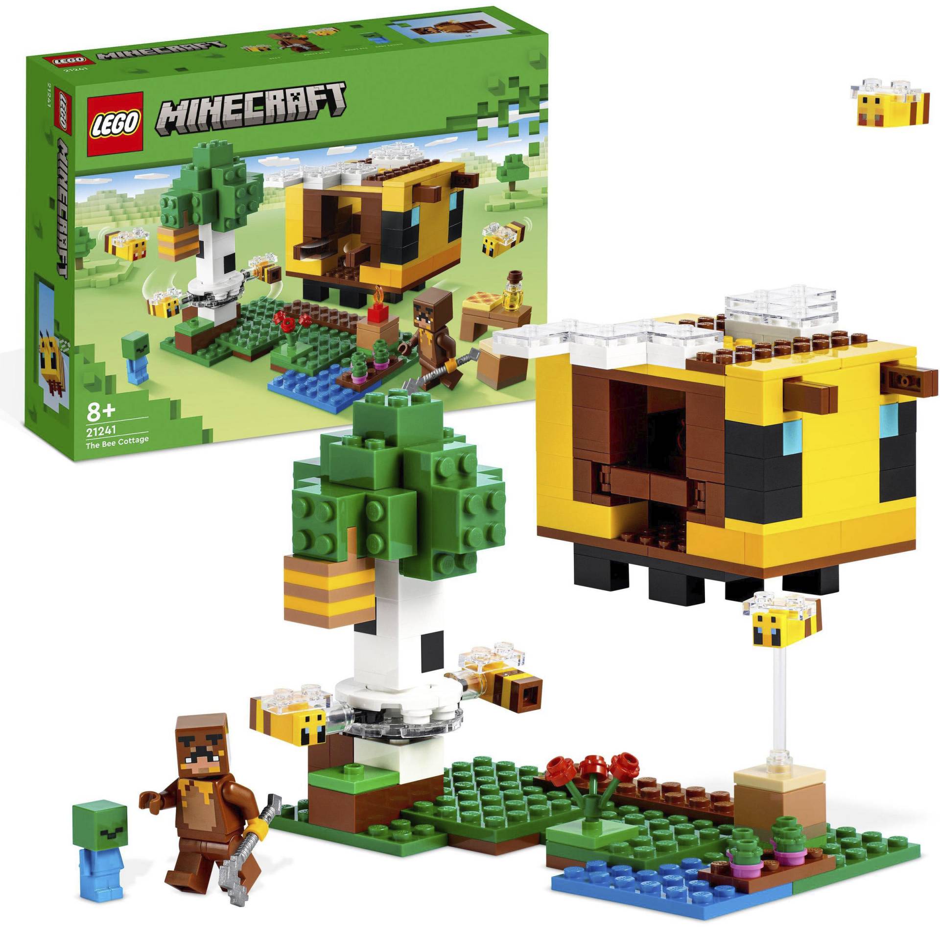 LEGO® Konstruktionsspielsteine »Das Bienenhäuschen (21241), LEGO® Minecraft«, (254 St.) von lego®