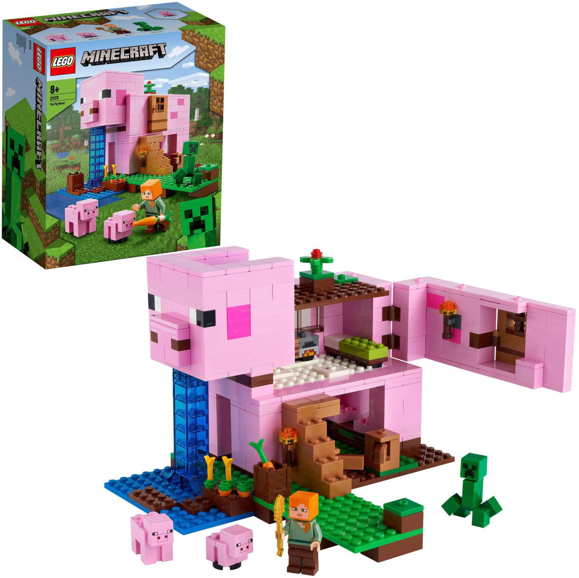 LEGO® Konstruktionsspielsteine »Das Schweinhaus (21170), LEGO® Minecraft™«, (490 St.) von lego®