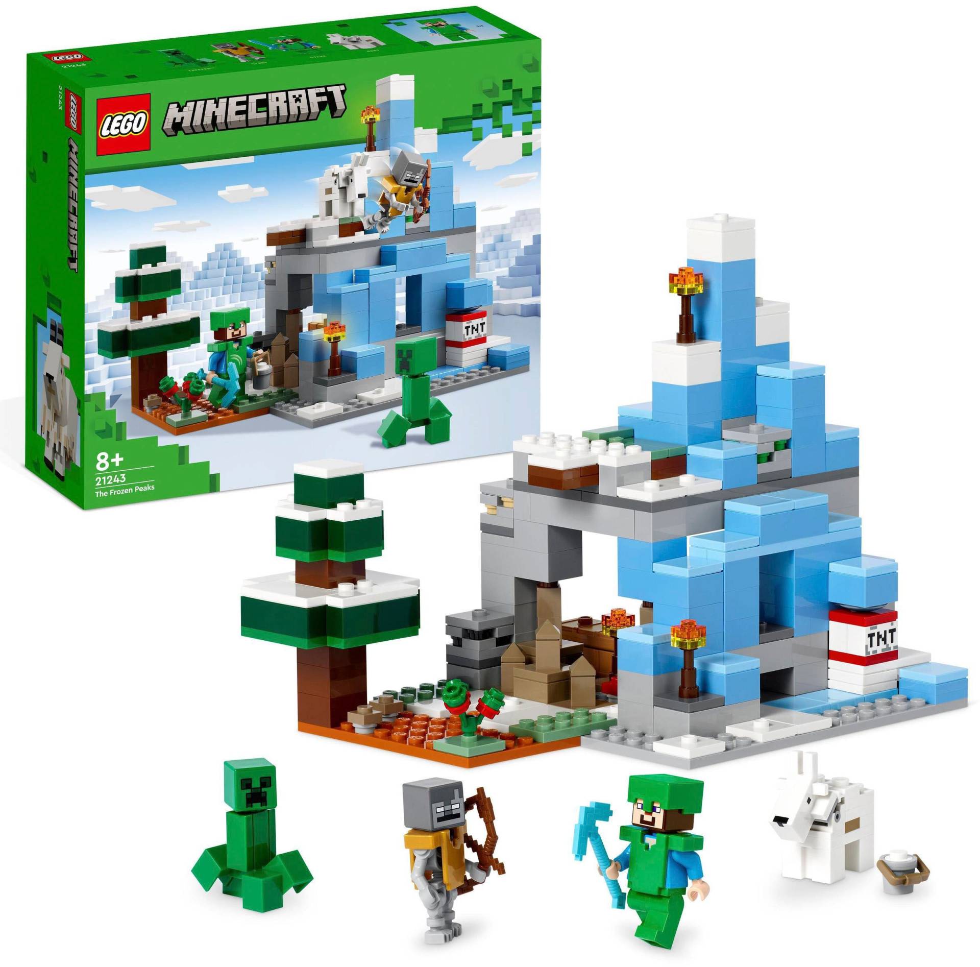 LEGO® Konstruktionsspielsteine »Die Vereisten Gipfel (21243), LEGO® Minecraft«, (304 St.) von lego®