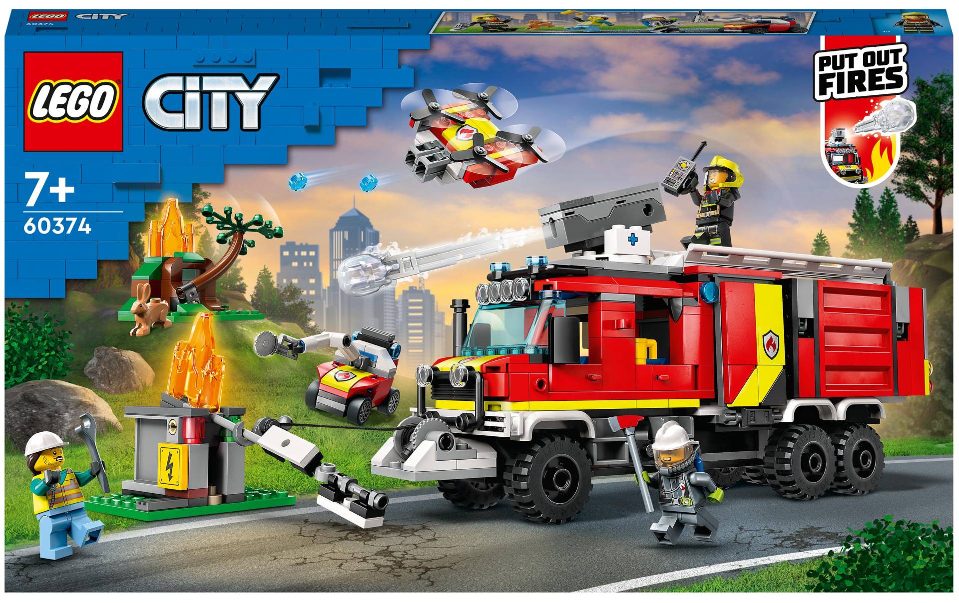 LEGO® Konstruktionsspielsteine »Einsatzleitwagen der Feuerwehr«, (502 St.) von lego®