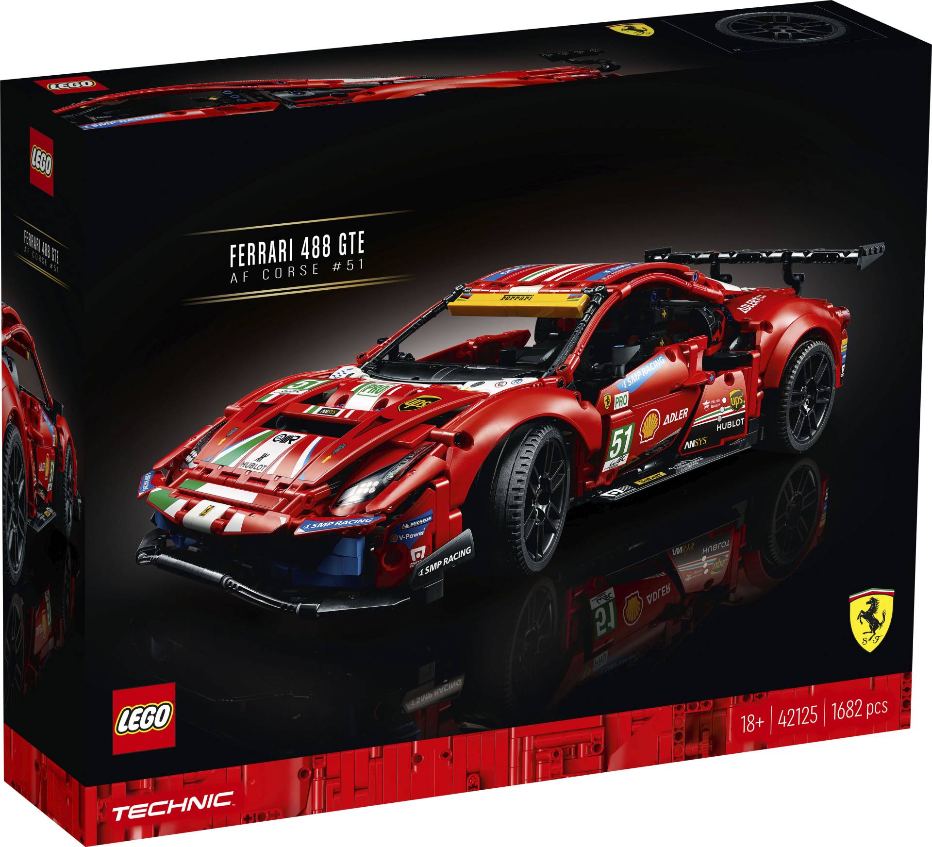 LEGO® Konstruktionsspielsteine »Ferrari 488 GTE “AF Corse #51” (42125), LEGO® Technic«, (1682 St.) von lego®