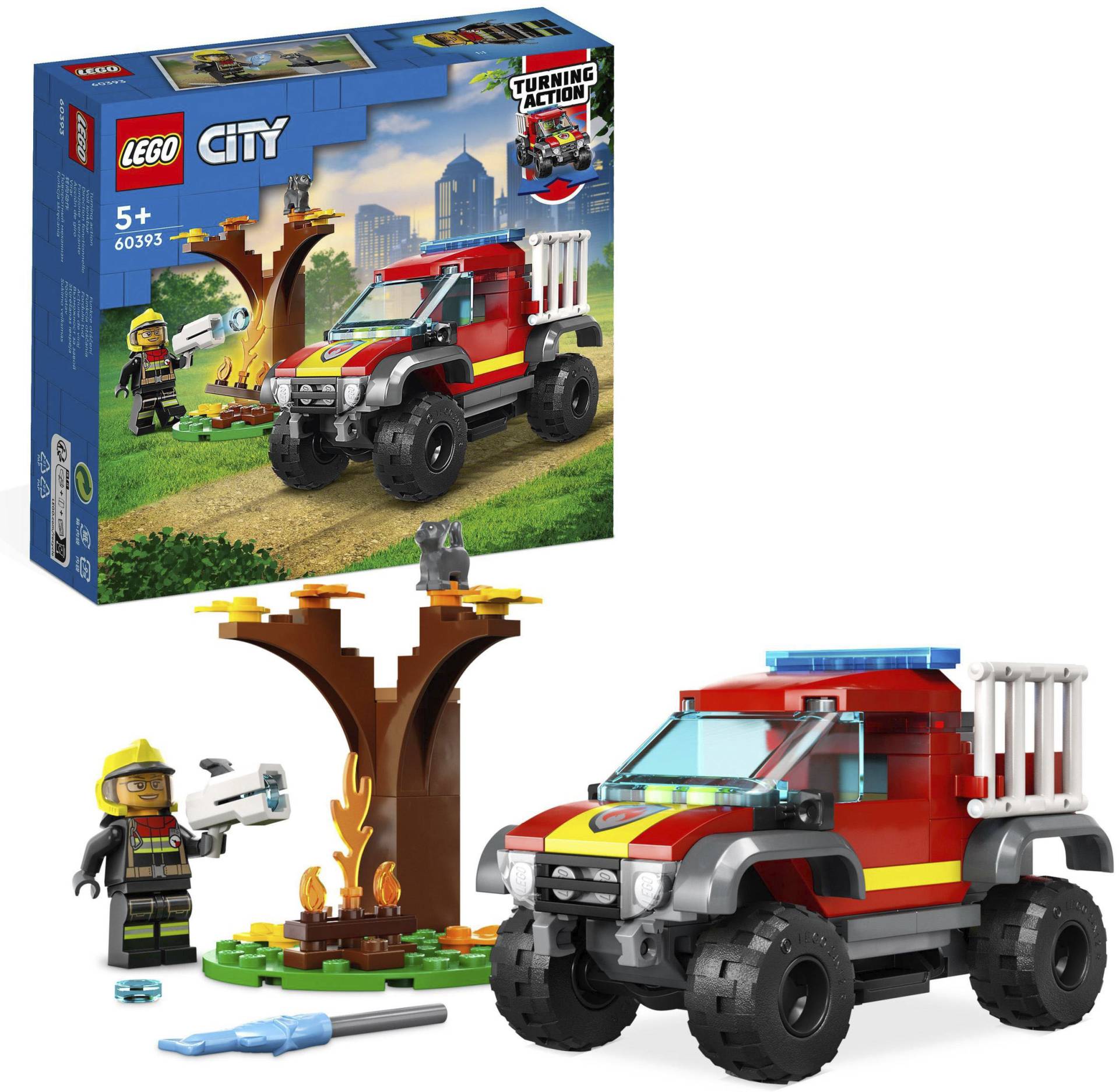 LEGO® Konstruktionsspielsteine »Feuerwehr-Pickup (60393), LEGO® City«, (97 St.) von lego®