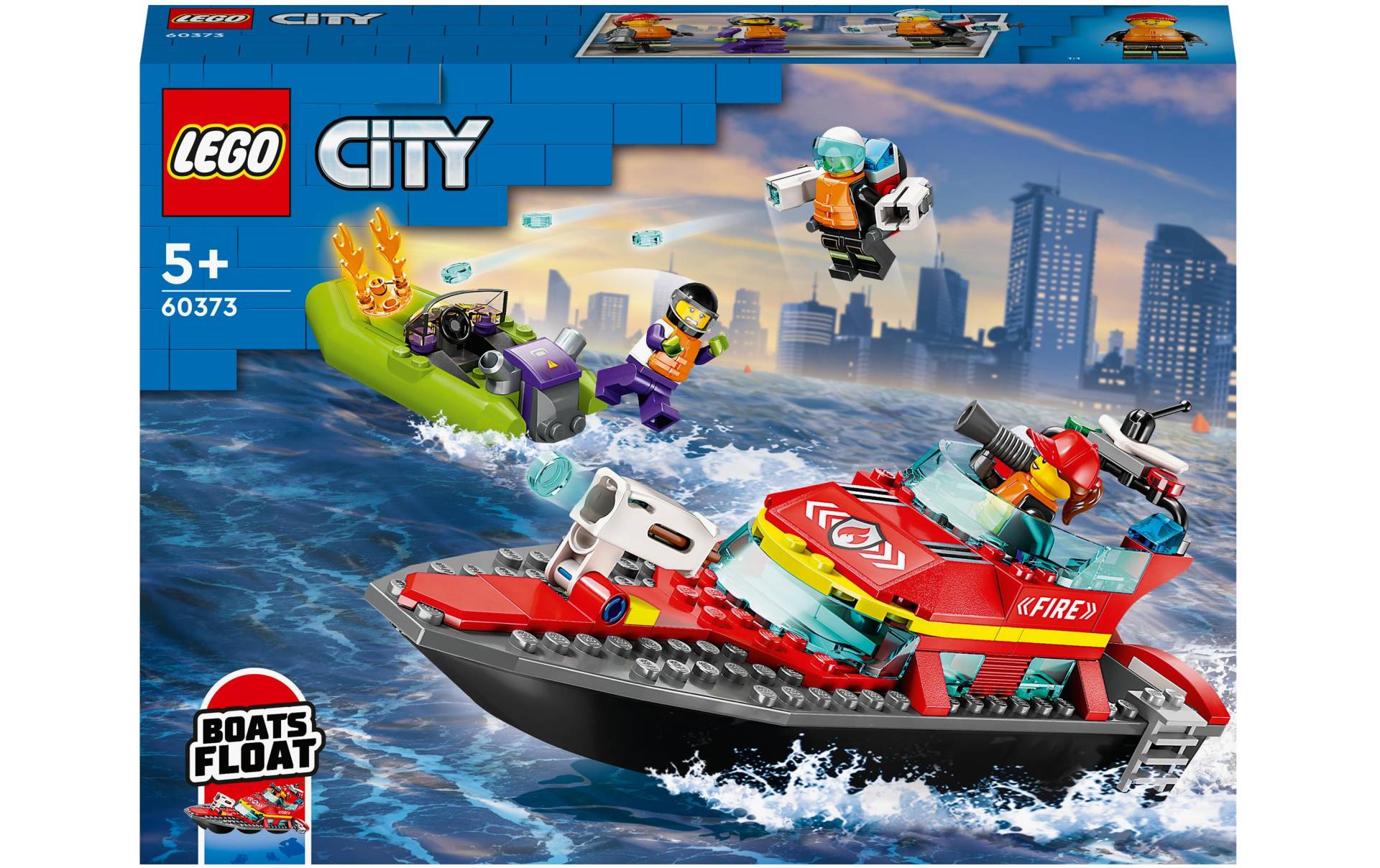 LEGO® Konstruktionsspielsteine »Feuerwehrboot«, (144 St.) von lego®