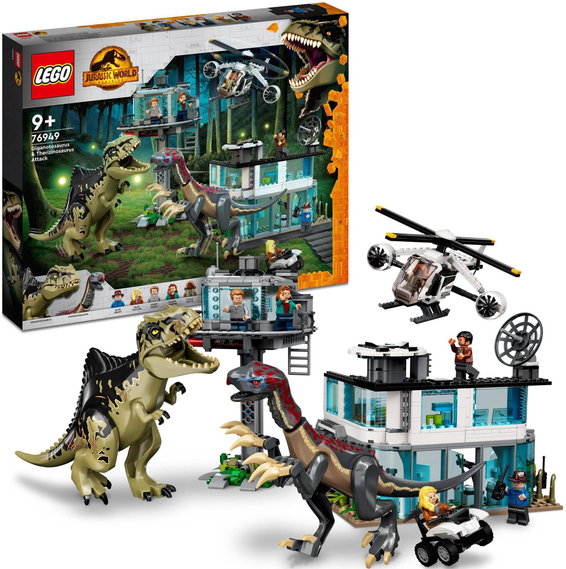 LEGO® Konstruktionsspielsteine »Giganotosaurus & Therizinosaurus Angriff (76949), LEGO® Jurassic World«, (810 St.) von lego®