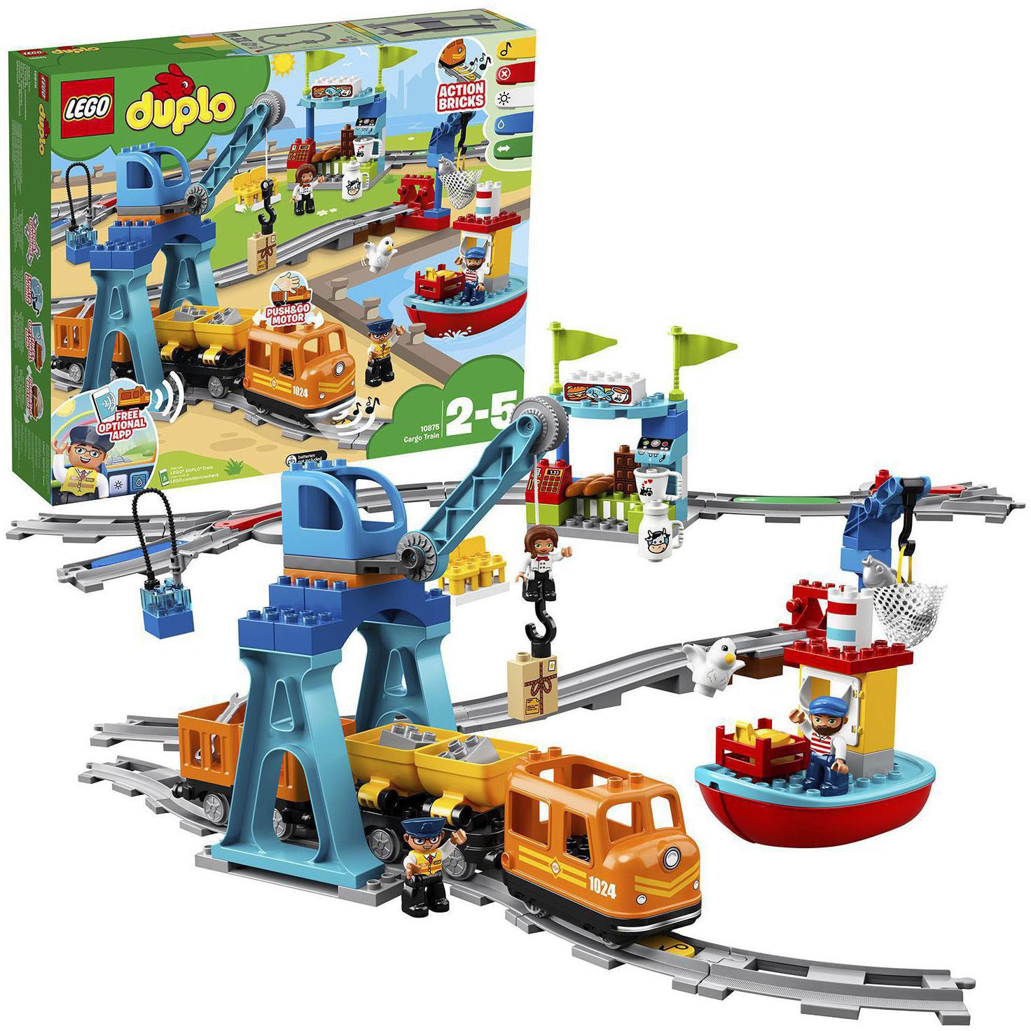 LEGO® Konstruktionsspielsteine »Güterzug (10875), LEGO® DUPLO® Town«, (105 St.) von lego®