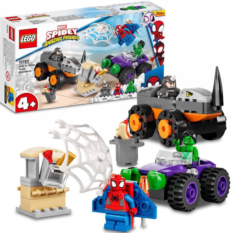 LEGO® Konstruktionsspielsteine »Hulks und Rhinos Truck-Duell (10782), LEGO® Marvel«, (110 St.) von lego®