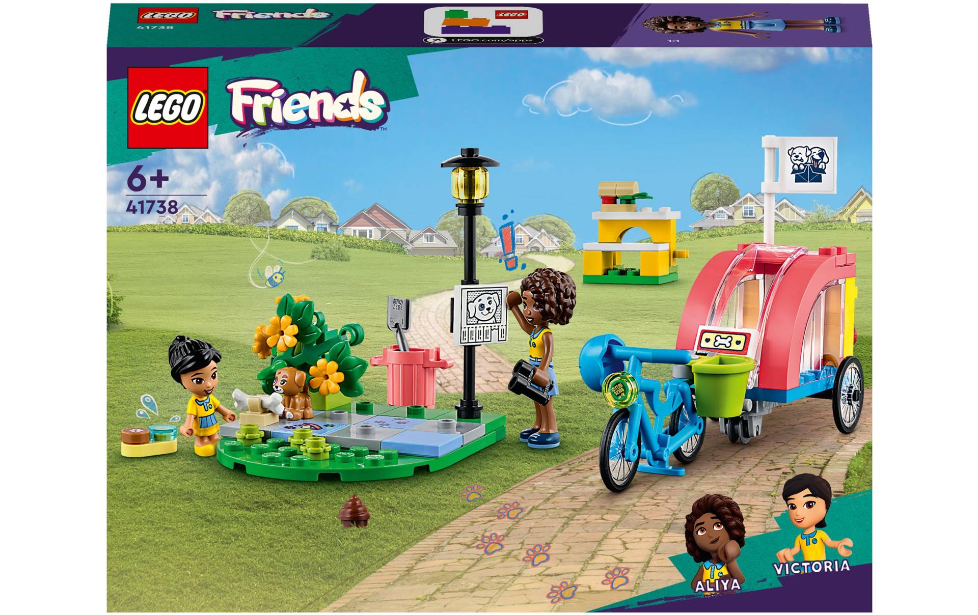 LEGO® Konstruktionsspielsteine »Hunderettungsfahrrad«, (125 St.) von lego®