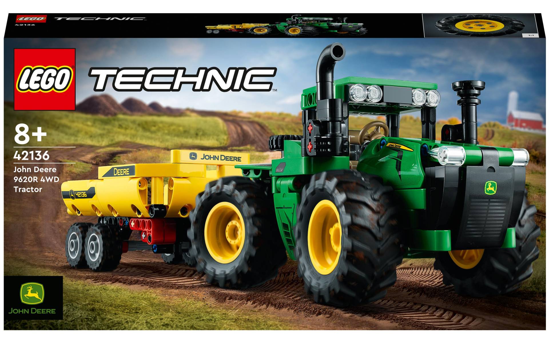 LEGO® Konstruktionsspielsteine »John Deere 9620R 4WD Tractor«, (390 St.) von lego®