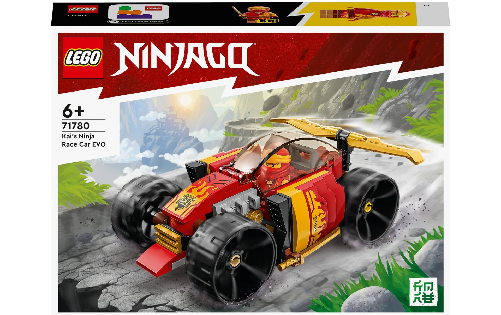 LEGO® Konstruktionsspielsteine »Kais Ninja-Rennwagen EVO«, (94 St.) von lego®