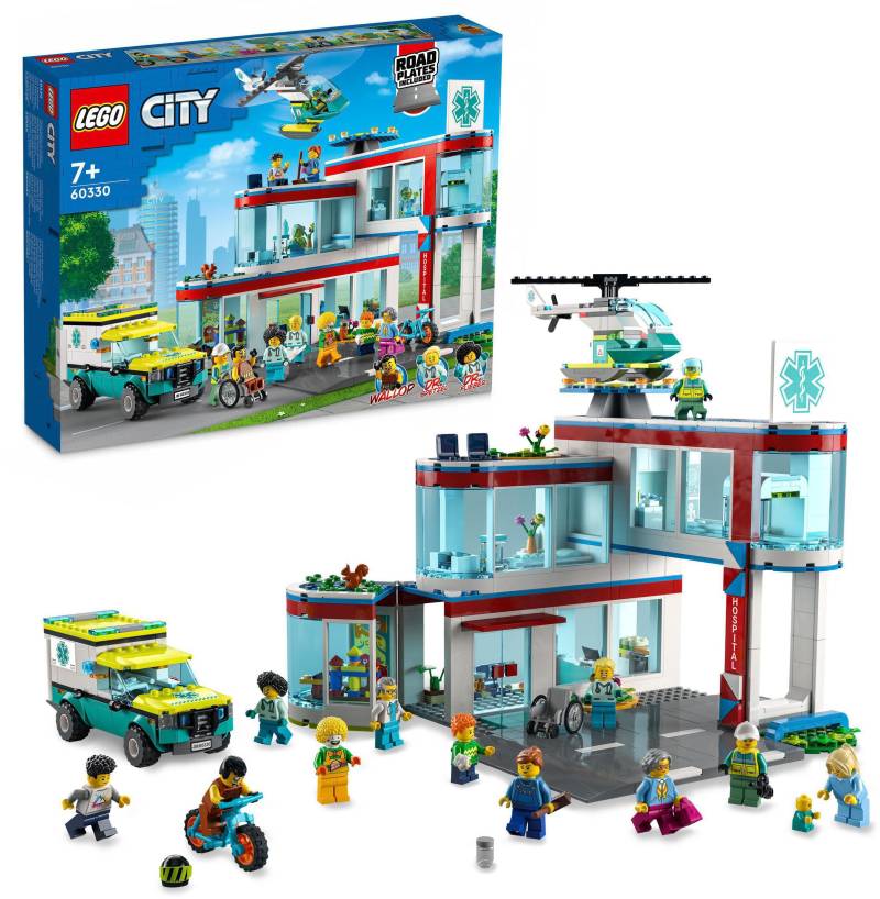 LEGO® Konstruktionsspielsteine »Krankenhaus (60330), LEGO® City«, (816 St.) von lego®