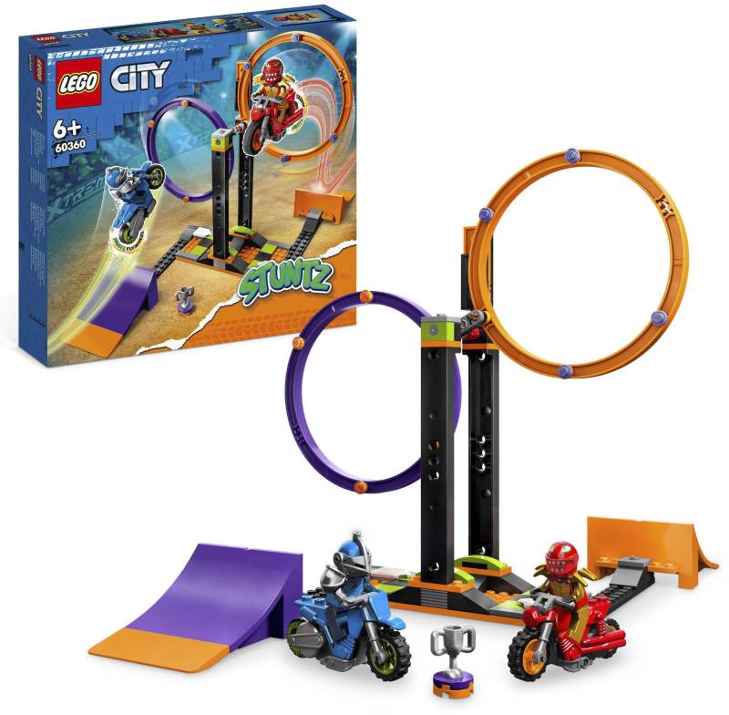 LEGO® Konstruktionsspielsteine »Kreisende Reifen-Challenge (60360), LEGO® City Stuntz«, (117 St.) von lego®
