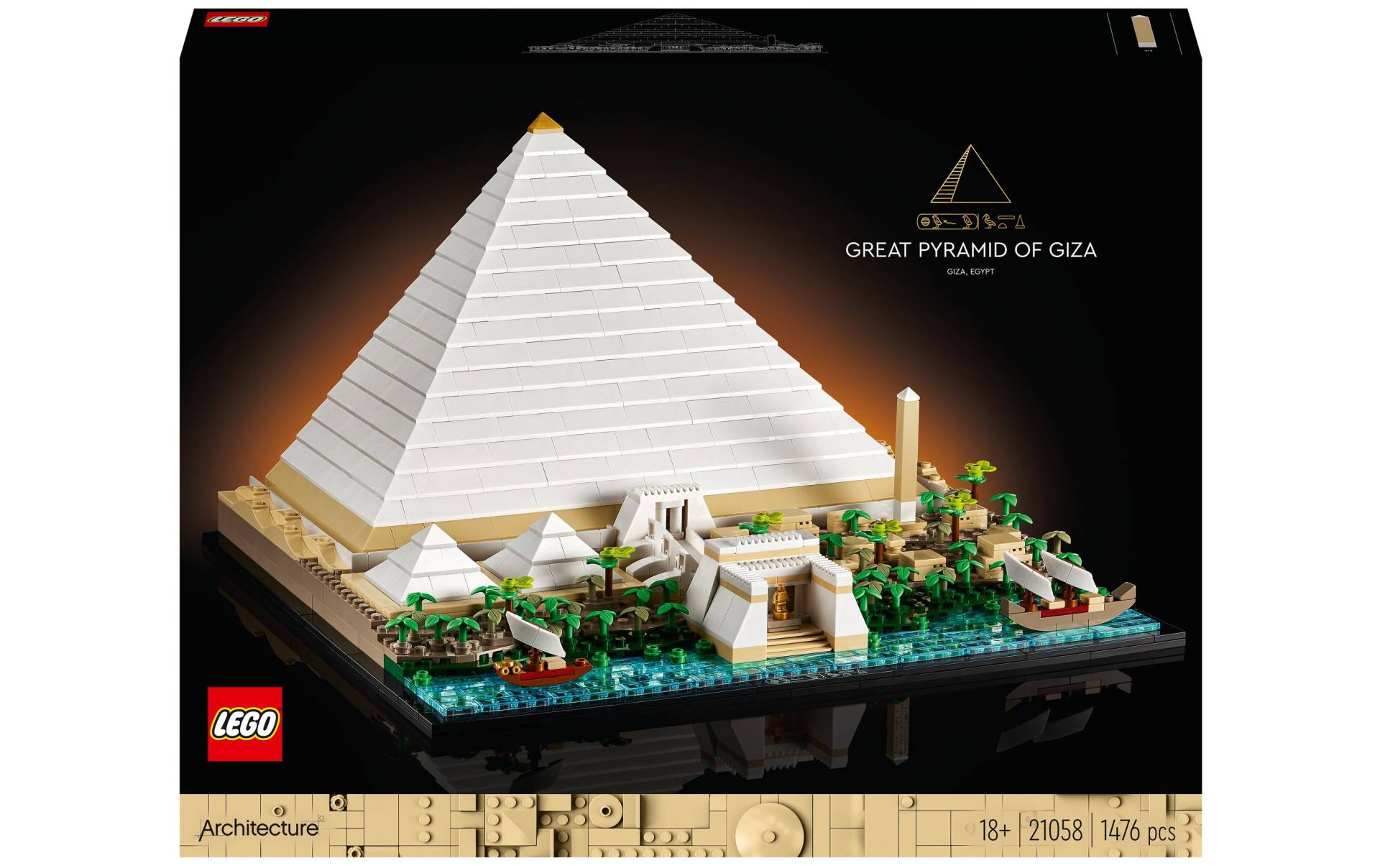 LEGO® Konstruktionsspielsteine »LEGO Architecture Cheops-Pyramide«, (1476 St.) von lego®