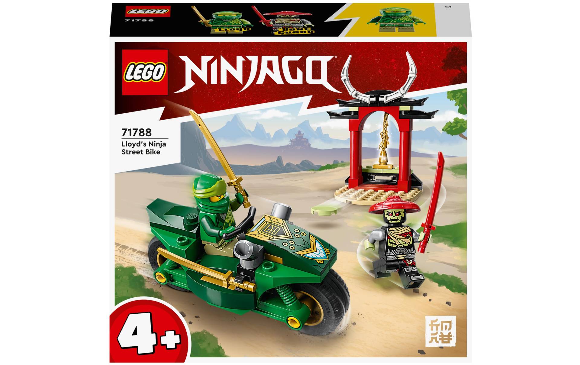 LEGO® Konstruktionsspielsteine »Lloyds Ninja-Motorrad«, (64 St.) von lego®