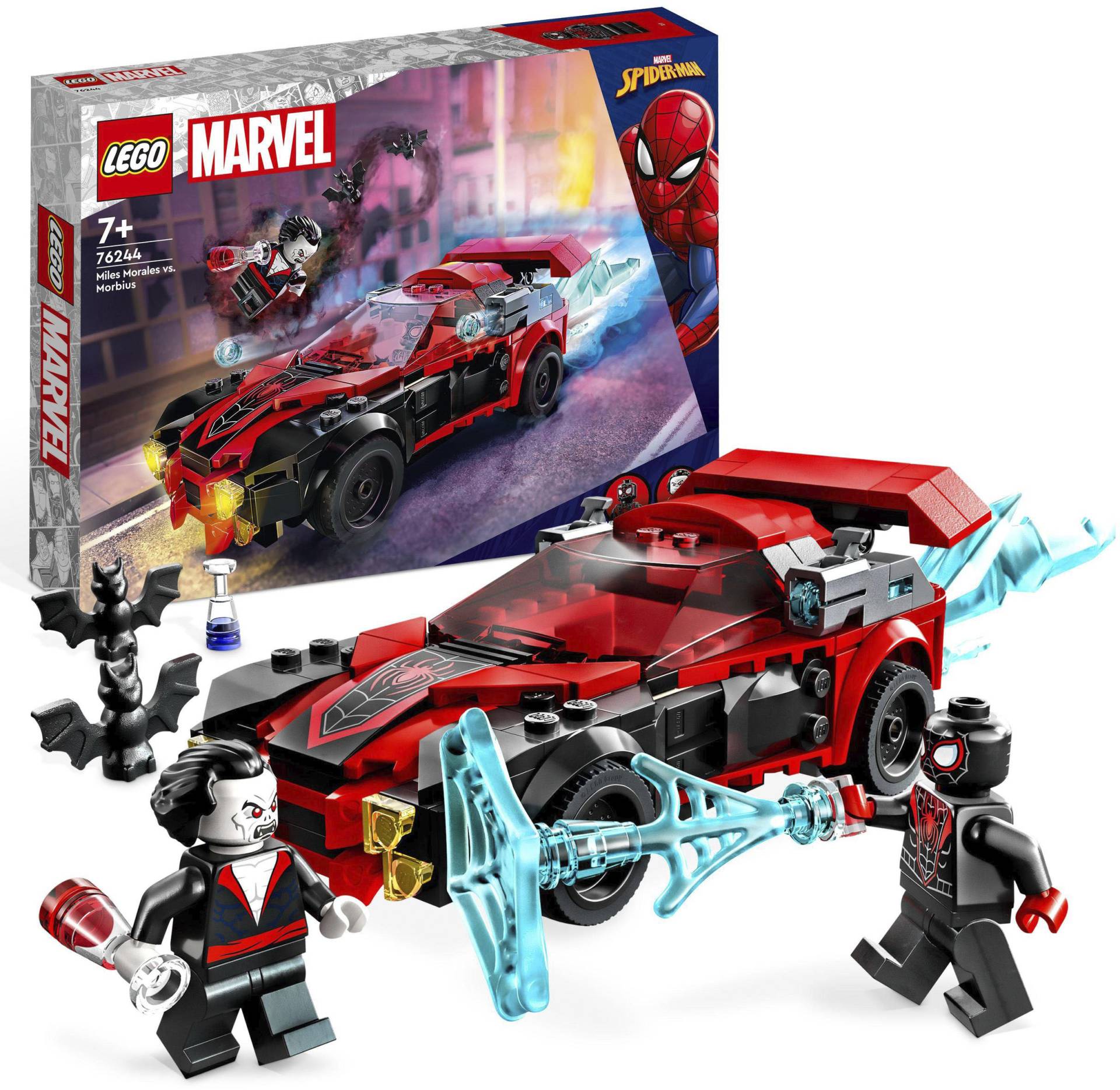 LEGO® Konstruktionsspielsteine »Miles Morales vs. Morbius (76244), LEGO® Marvel«, (220 St.), Made in Europe von lego®