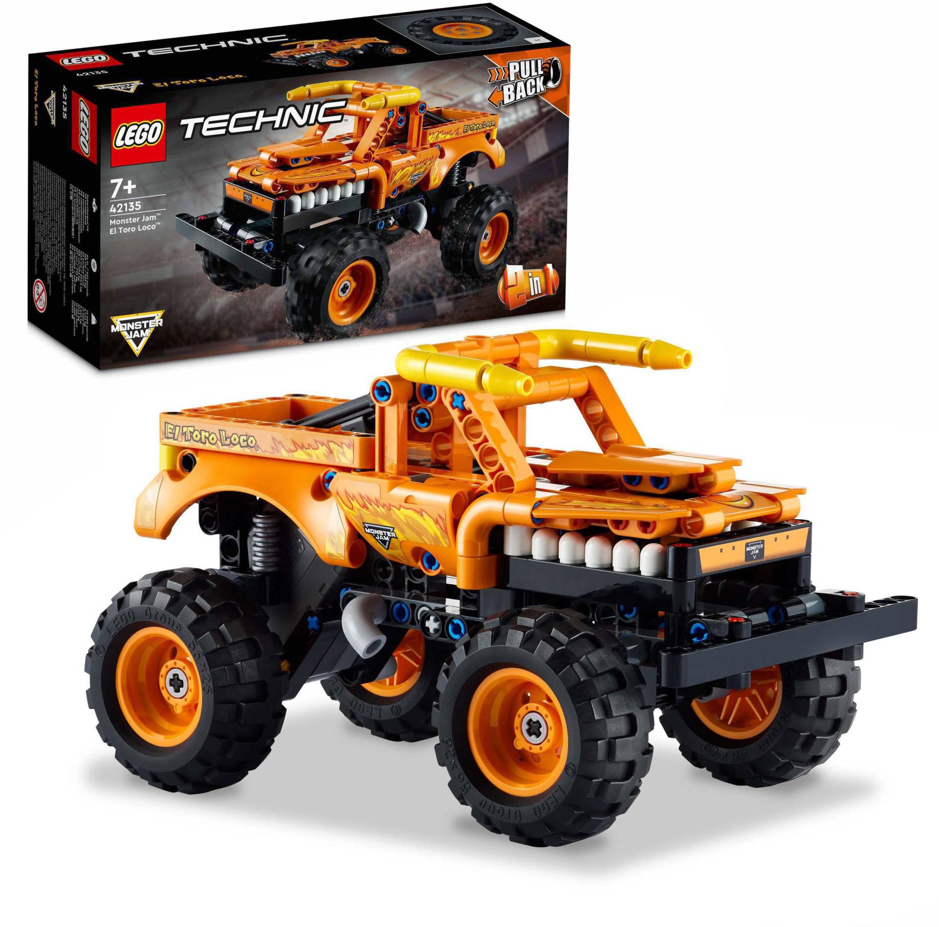 LEGO® Konstruktionsspielsteine »Monster Jam™ El Toro Loco™ (42135), LEGO® Technic 2in1«, (247 St.) von lego®