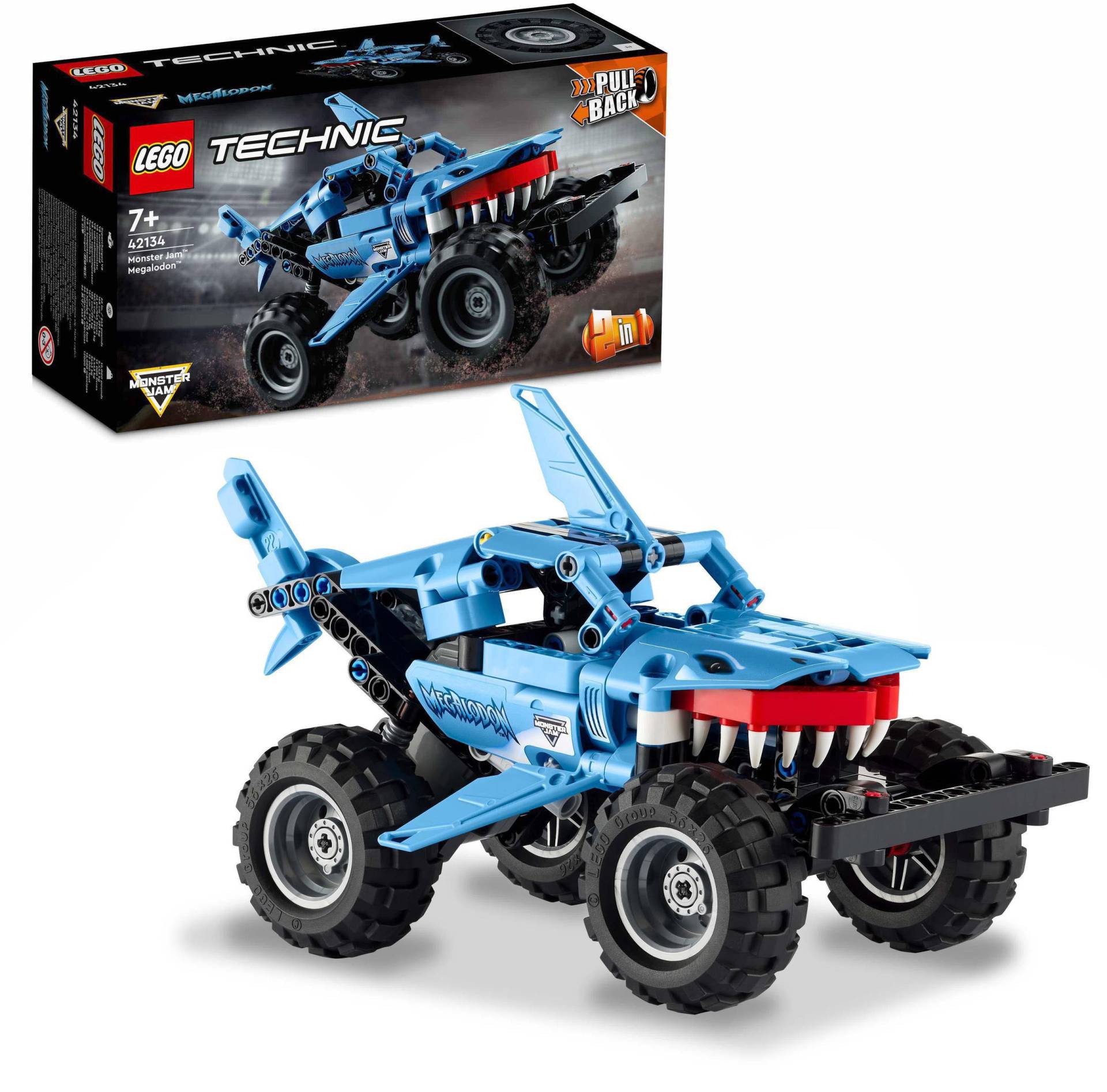 LEGO® Konstruktionsspielsteine »Monster Jam™ Megalodon™ (42134), LEGO® Technic 2in1«, (260 St.) von lego®