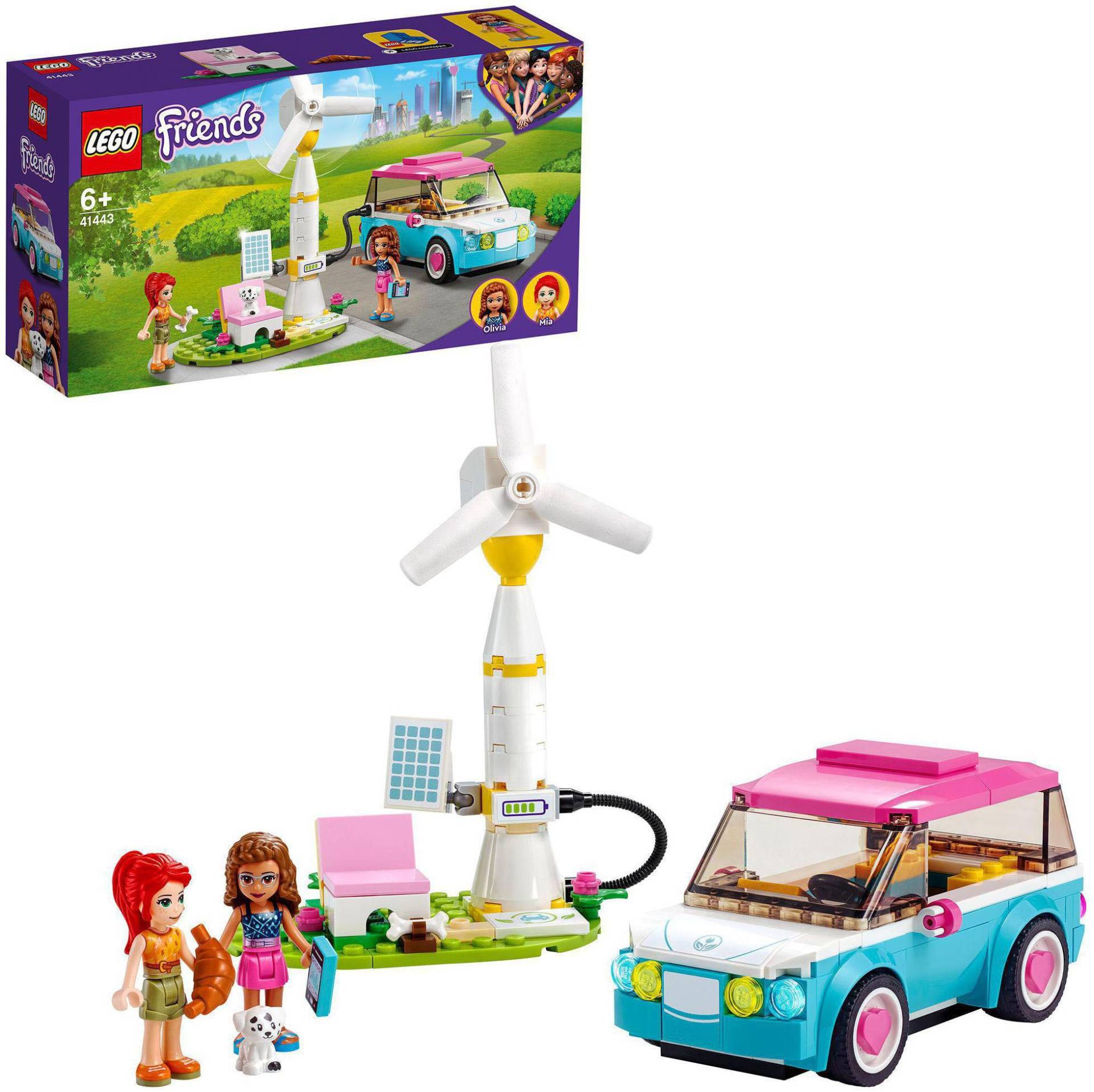 LEGO® Konstruktionsspielsteine »Olivias Elektroauto (41443), LEGO® Friends«, (183 St.) von lego®