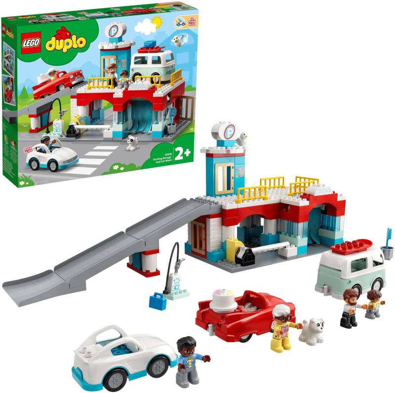 LEGO® Konstruktionsspielsteine »Parkhaus mit Autowaschanlage (10948), LEGO® DUPLO® Town«, (112 St.) von lego®