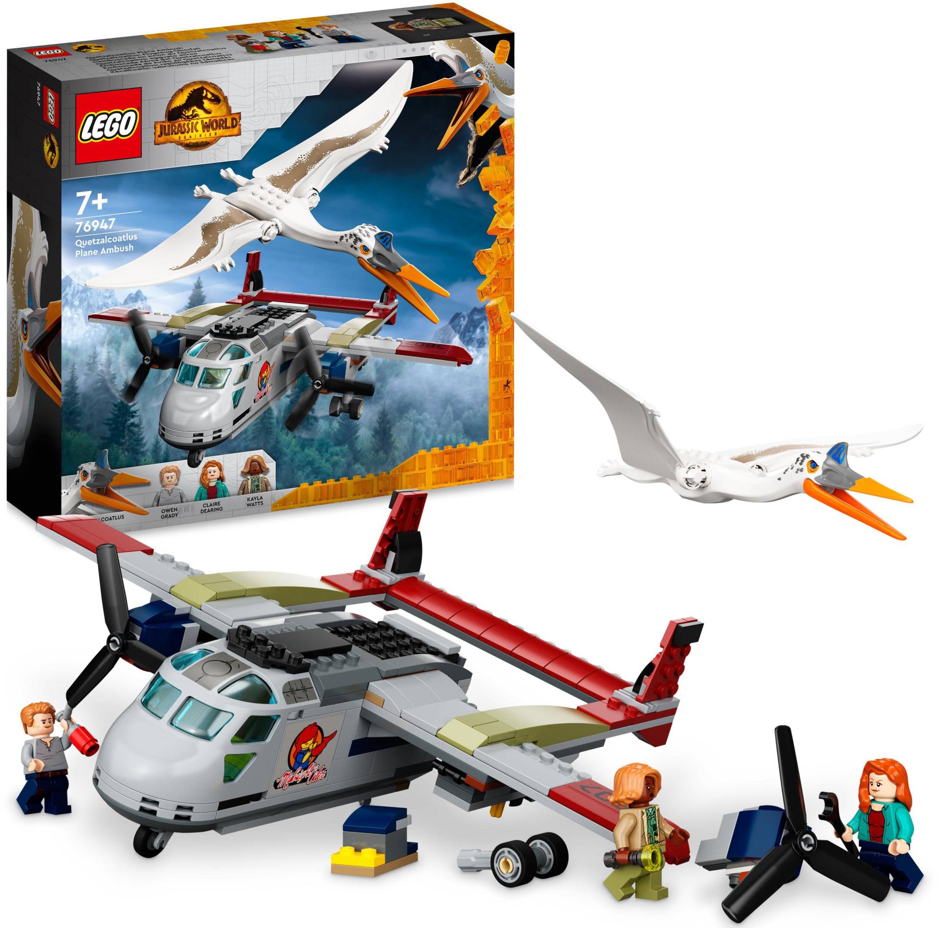 LEGO® Konstruktionsspielsteine »Quetzalcoatlus: Flugzeug-Überfall (76947), LEGO® Jurassic World«, (306 St.) von lego®