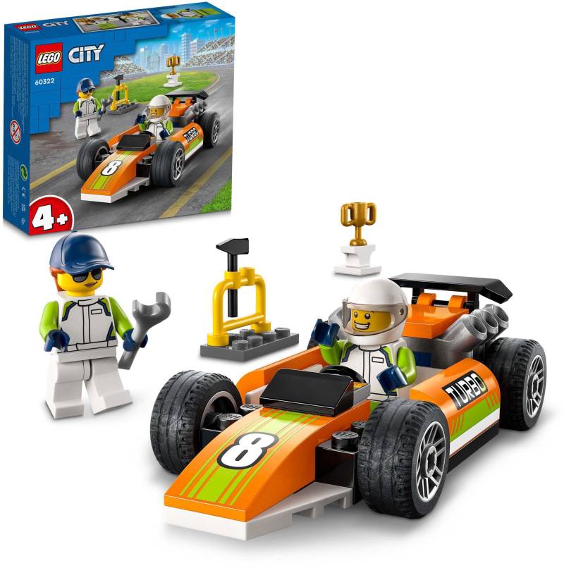 LEGO® Konstruktionsspielsteine »Rennauto (60322), LEGO® City«, (46 St.) von lego®