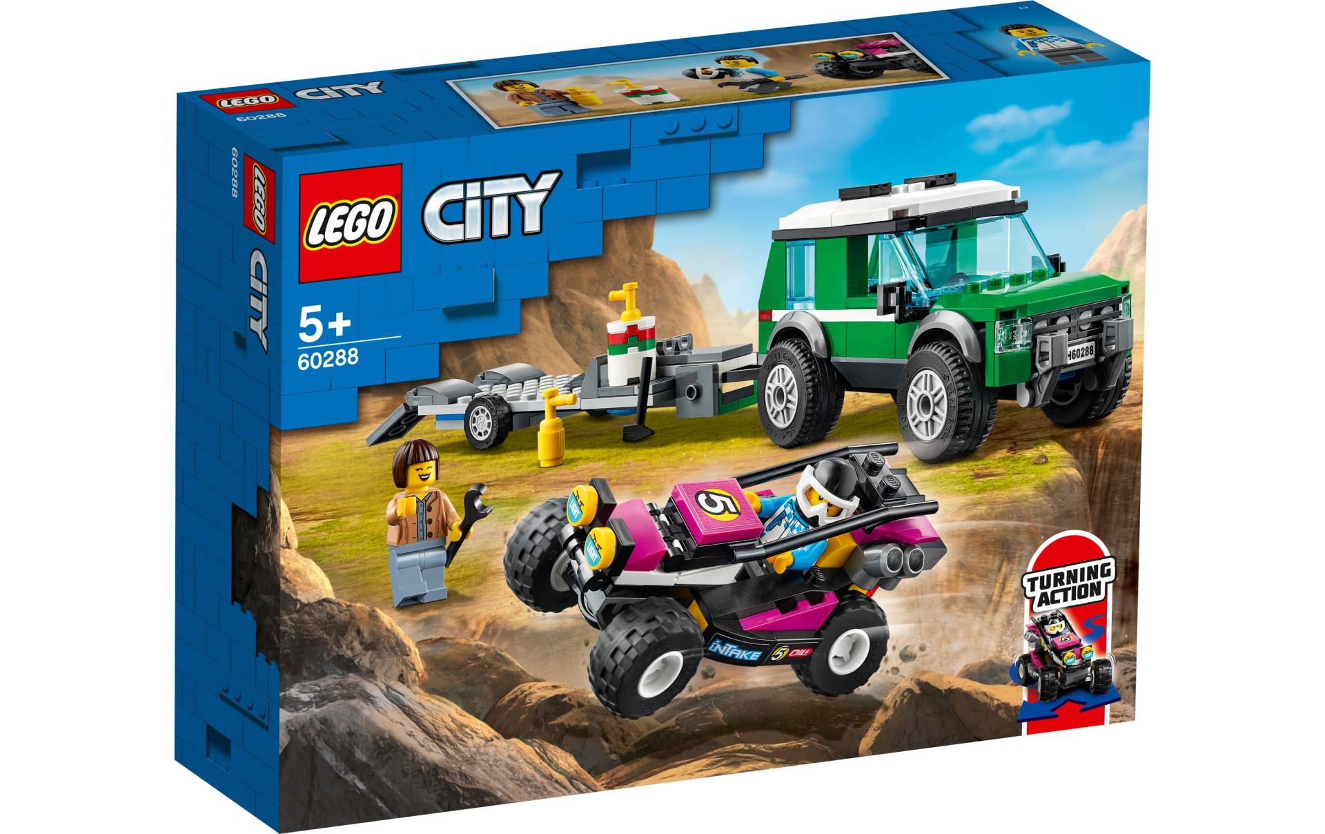 LEGO® Konstruktionsspielsteine »Rennbuggy-Transporter 60« von lego®