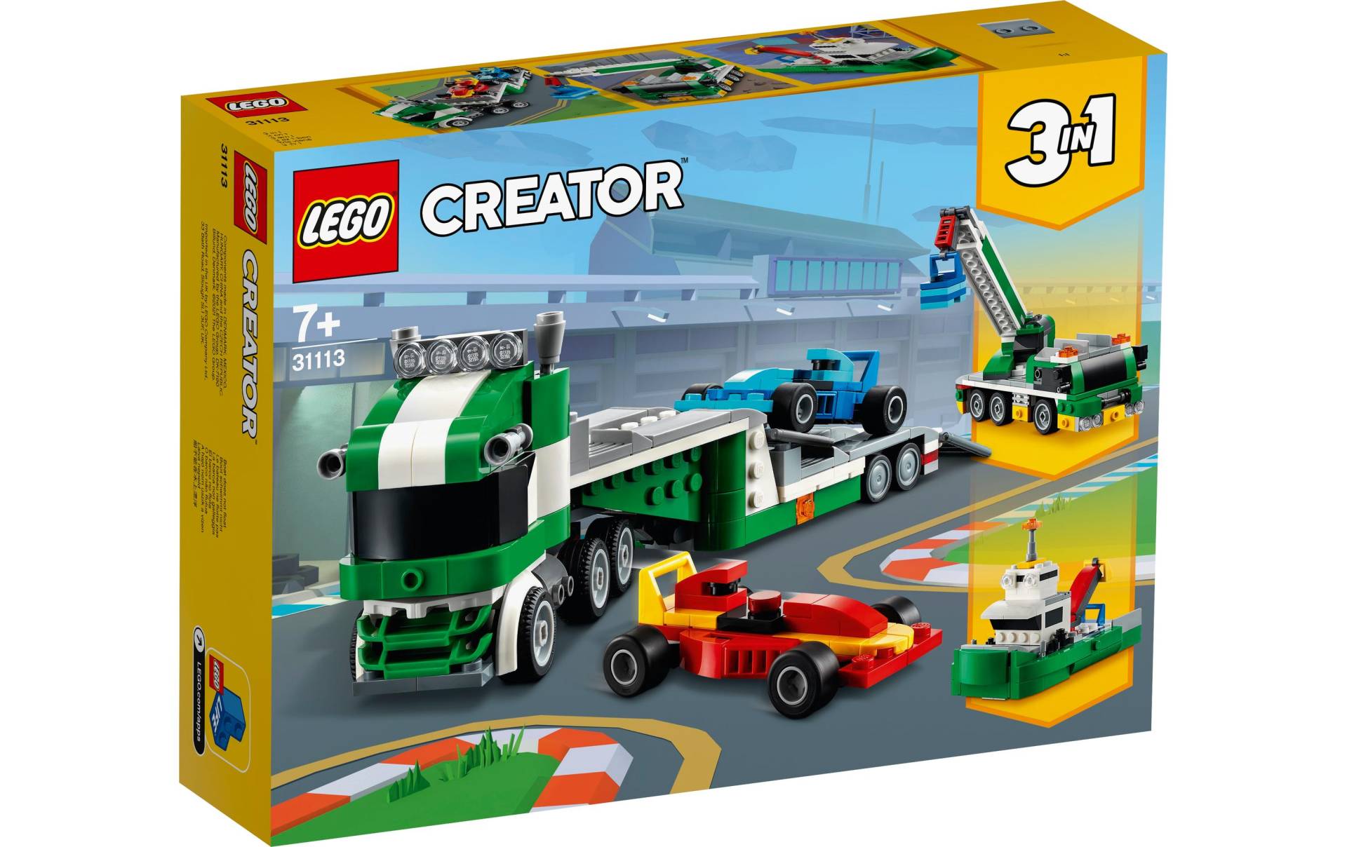 LEGO® Konstruktionsspielsteine »Rennwagentransporter« von lego®