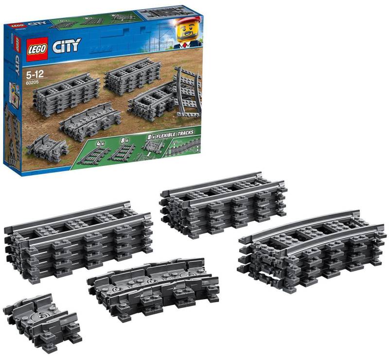 LEGO® Konstruktionsspielsteine »Schienen (60205), LEGO® City«, (20 St.), Made in Europe von lego®