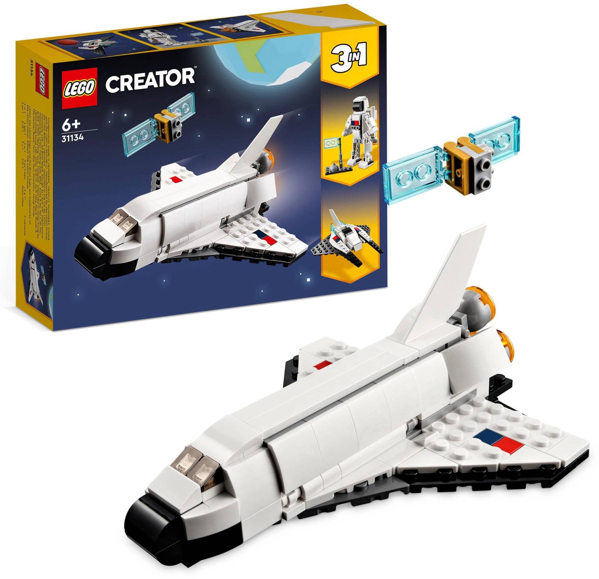 LEGO® Konstruktionsspielsteine »Spaceshuttle (31134), LEGO® Creator 3in1«, (144 St.) von lego®