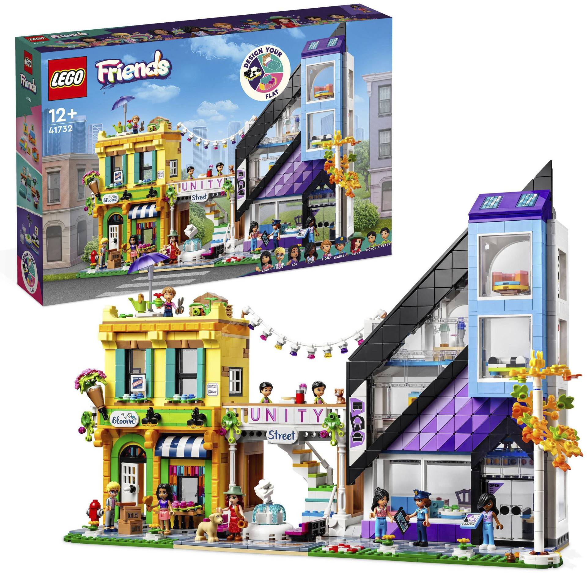 LEGO® Konstruktionsspielsteine »Stadtzentrum (41732), LEGO® Friends«, (2010 St.) von lego®