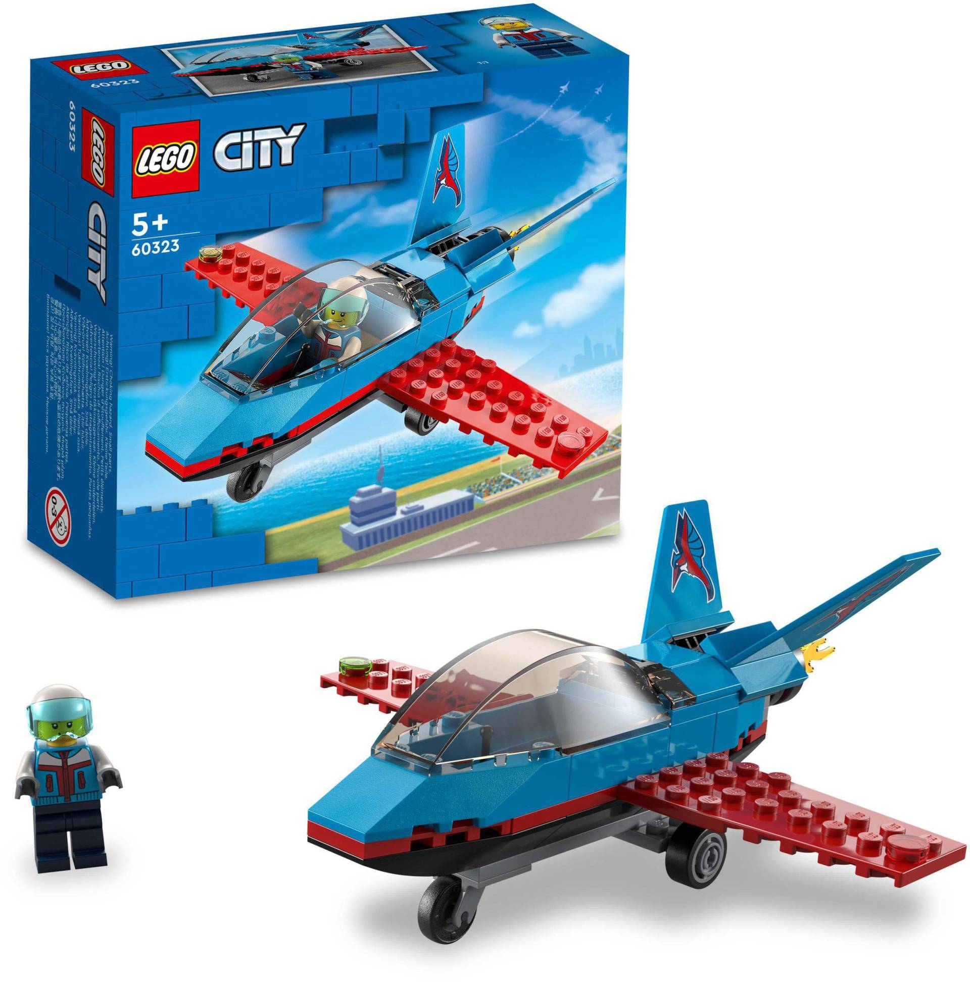 LEGO® Konstruktionsspielsteine »Stuntflugzeug (60323), LEGO® City«, (59 St.) von lego®