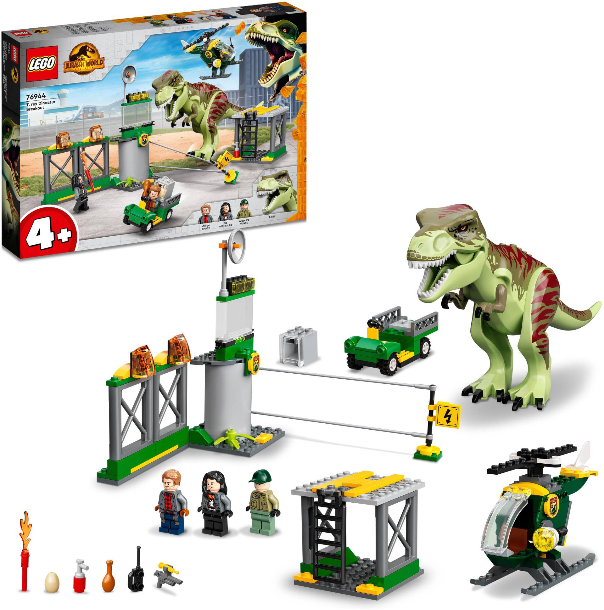 LEGO® Konstruktionsspielsteine »T. Rex Ausbruch (76944), LEGO® Jurassic World«, (140 St.) von lego®