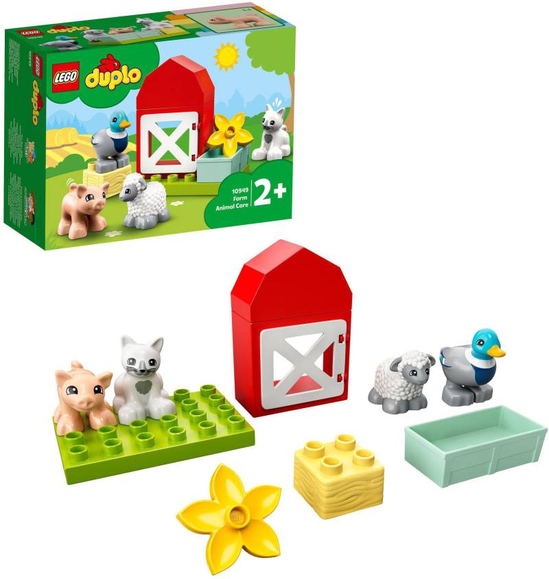 LEGO® Konstruktionsspielsteine »Tierpflege auf dem Bauernhof (10949), LEGO® DUPLO® Town«, (11 St.) von lego®