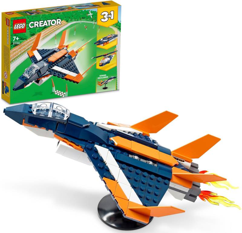 LEGO® Konstruktionsspielsteine »Überschalljet (31126), LEGO® Creator 3in1«, (215 St.) von lego®