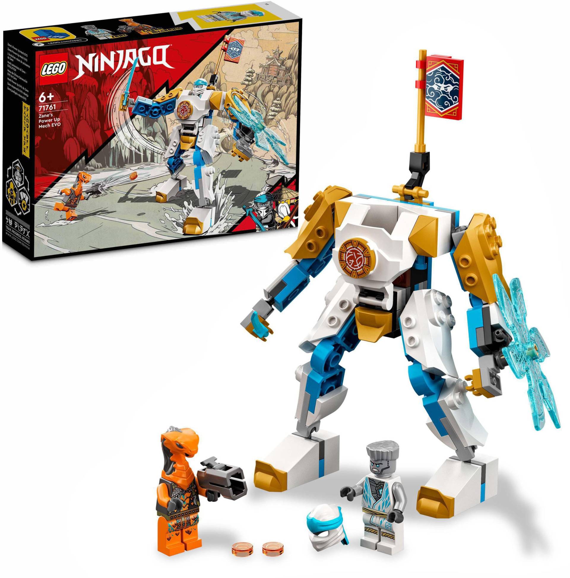 LEGO® Konstruktionsspielsteine »Zanes Power-Up-Mech EVO (71761), LEGO® NINJAGO®«, (95 St.) von lego®