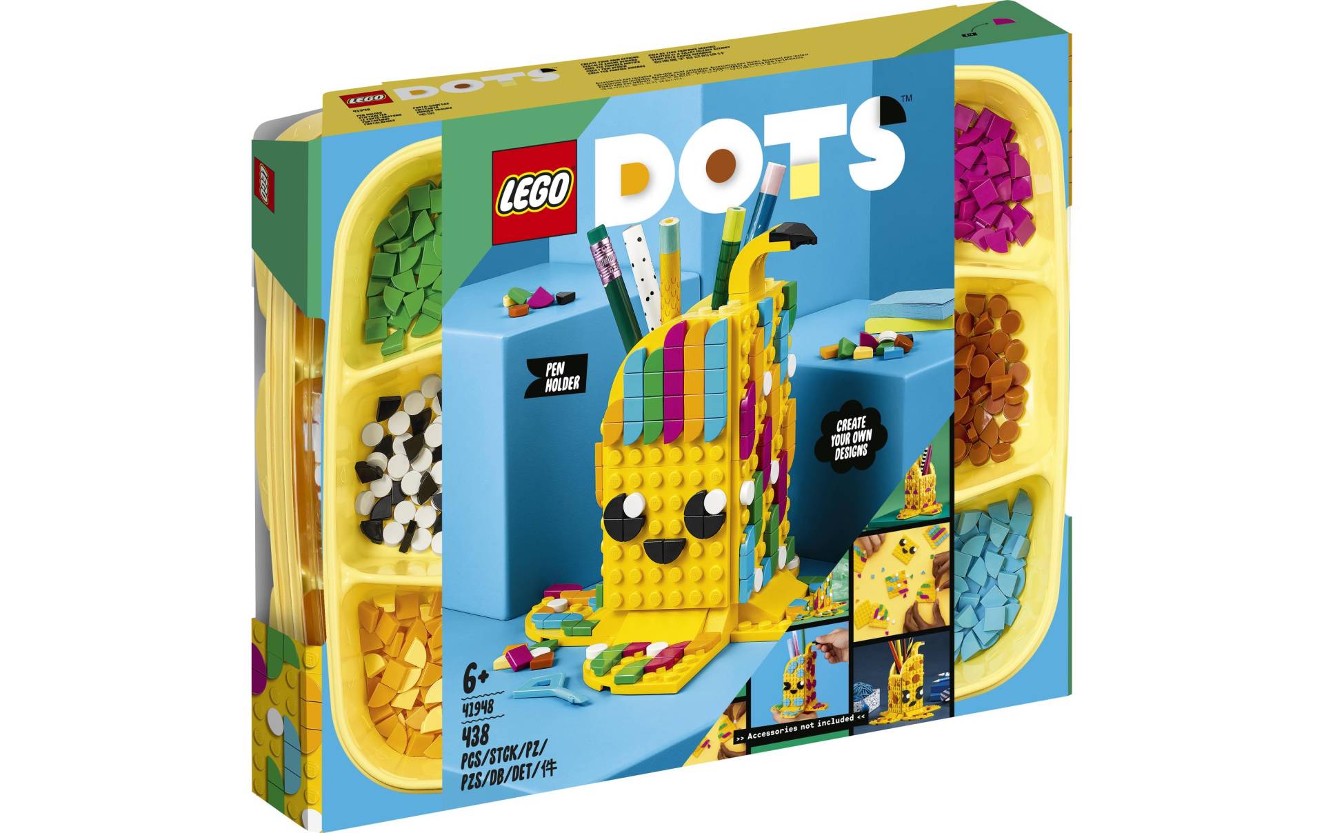 LEGO® Spielbausteine »DOTS Bananen Stiftehalter 419«, (438 St.) von lego®