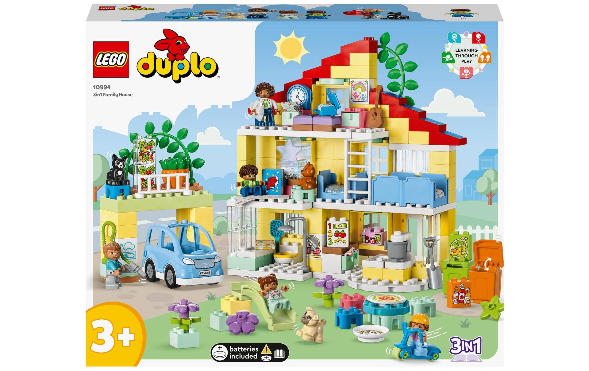 LEGO® Spielbausteine »DUPLO 3-in-1-Familienhaus 10«, (218 St.) von lego®