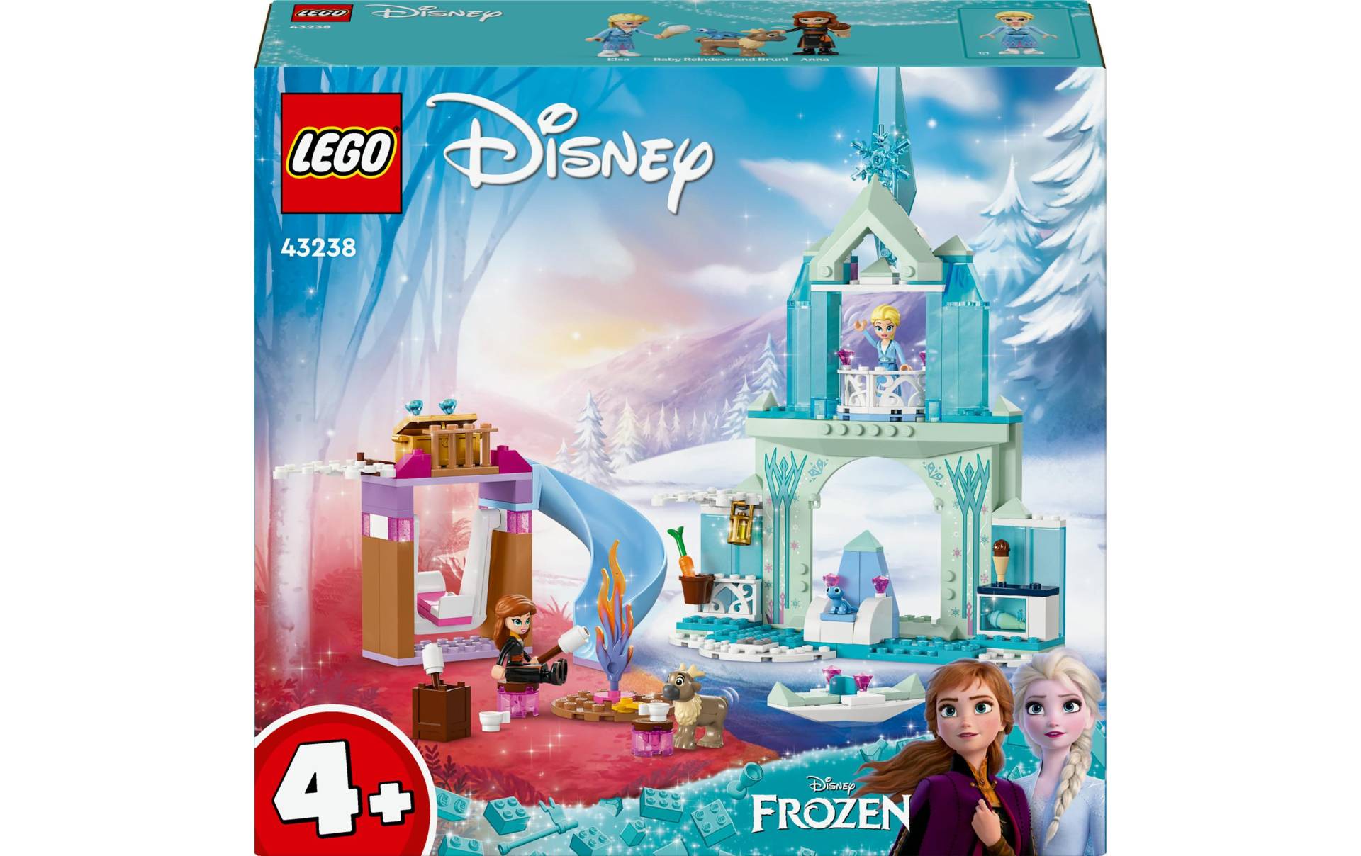 LEGO® Spielbausteine »Elsas Eispalast 43238«, (163 St.) von lego®