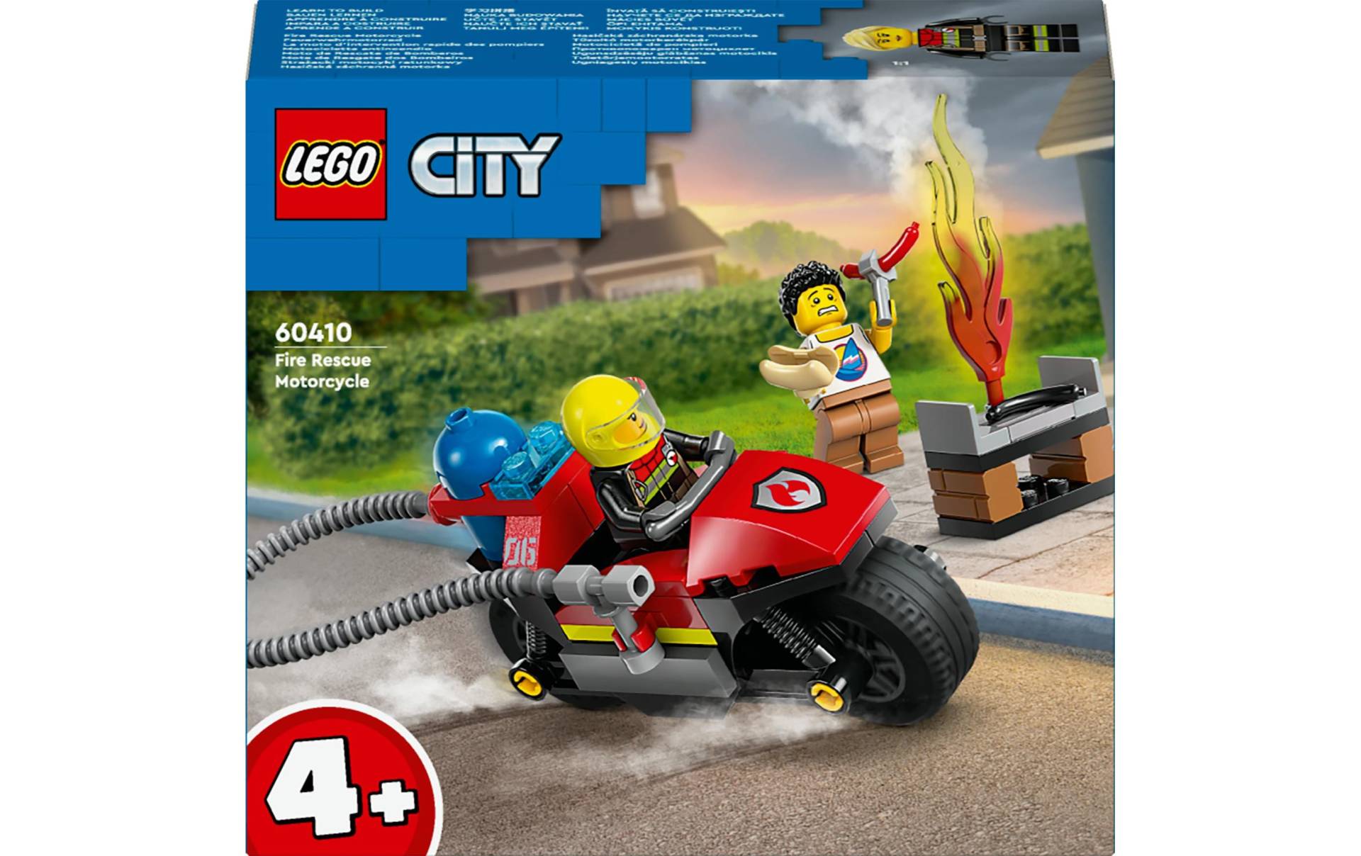 LEGO® Spielbausteine »Feuerwehrmotorrad 60410«, (57 St.) von lego®
