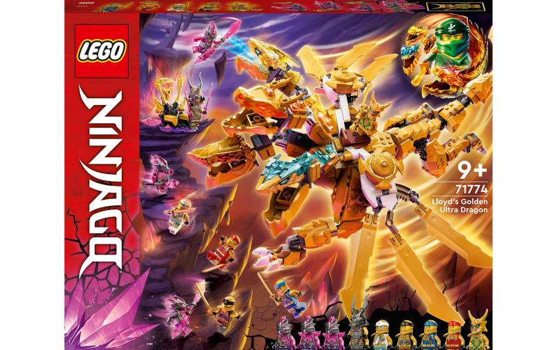 LEGO® Spielbausteine »Lloyds Ultragoldfarbendrach«, (989 St.) von lego®