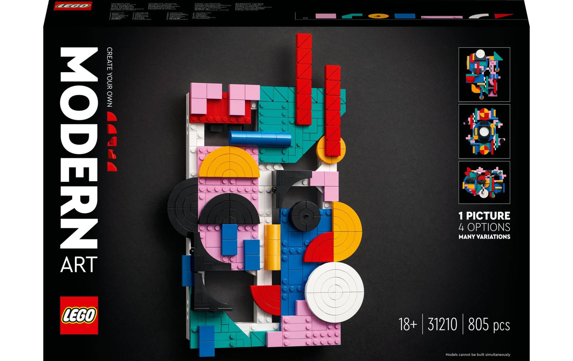 LEGO® Spielbausteine »Moderne Kunst 31210«, (805 St.) von lego®